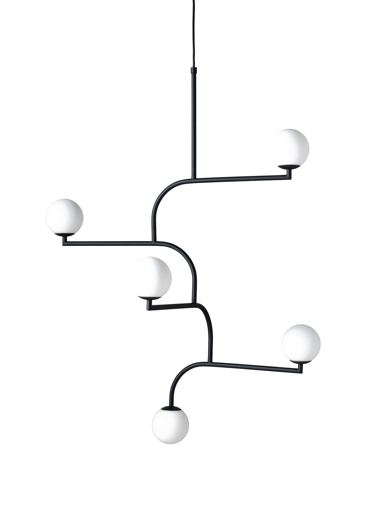 Pendant lamp MOBIL 100 black, white Pholc