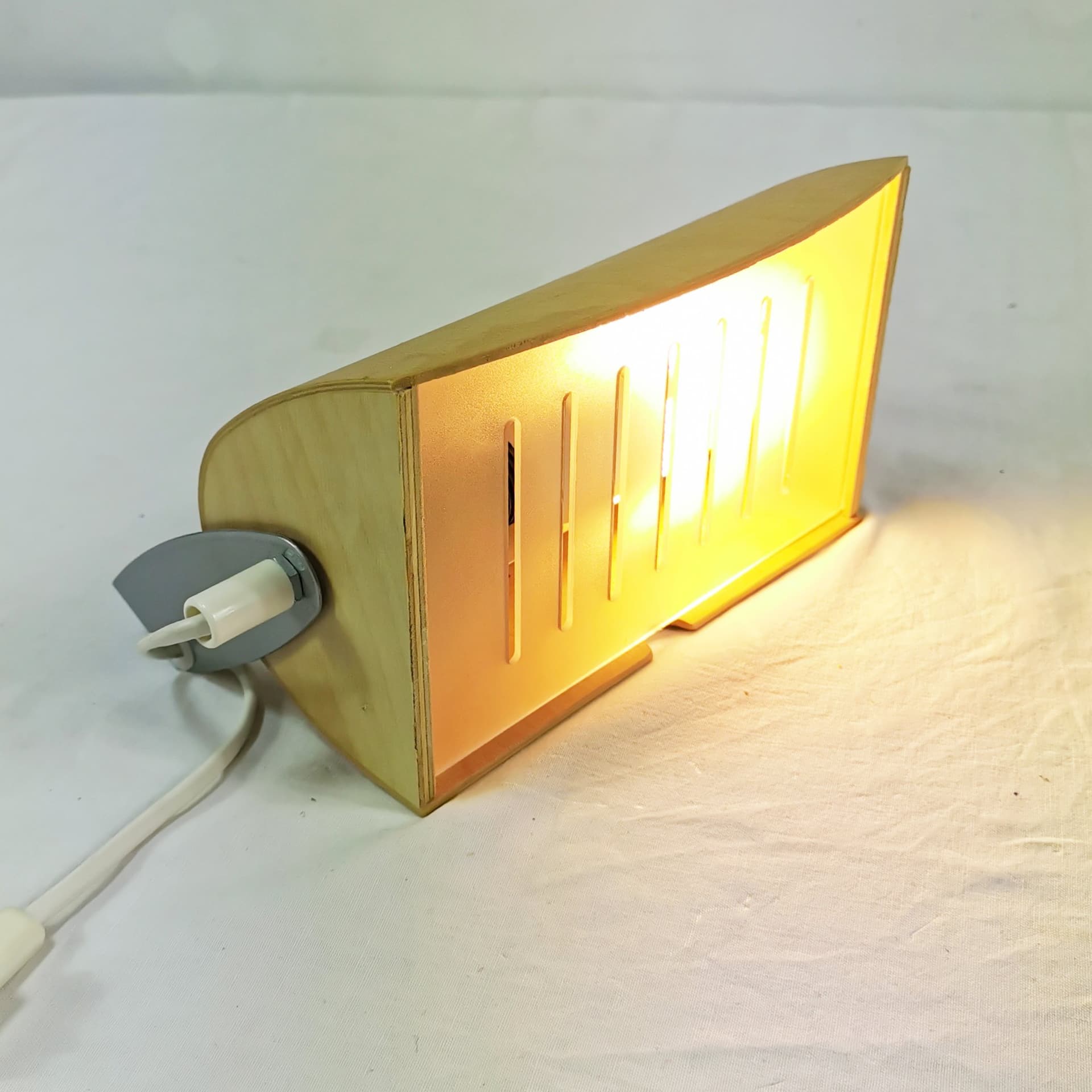 Para kinkietów Strimma, brązowy, drewno, metal szary, Ikea, Szwecja, lata 80. - 357985