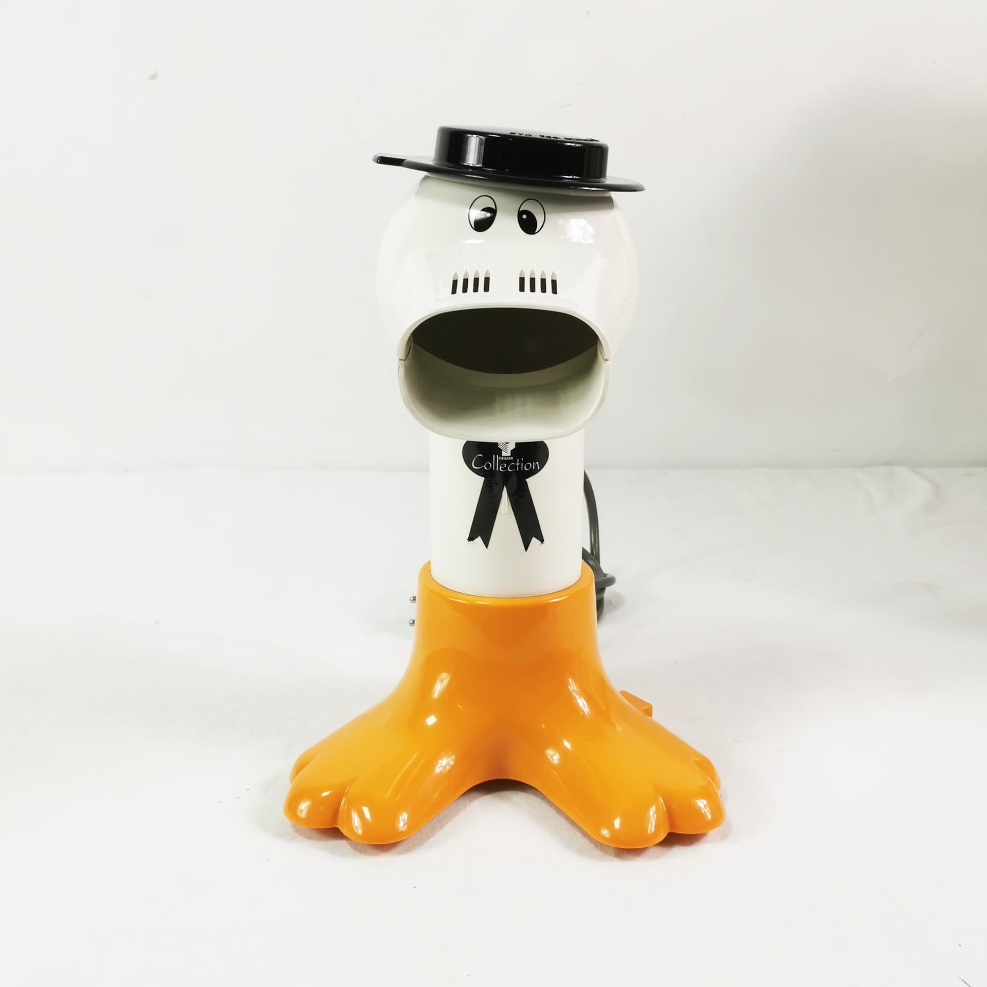 Maszyna do popcornu Pop Art, plastik biały pomarańczowy czarny, Niemcy, lata 80. - 357986