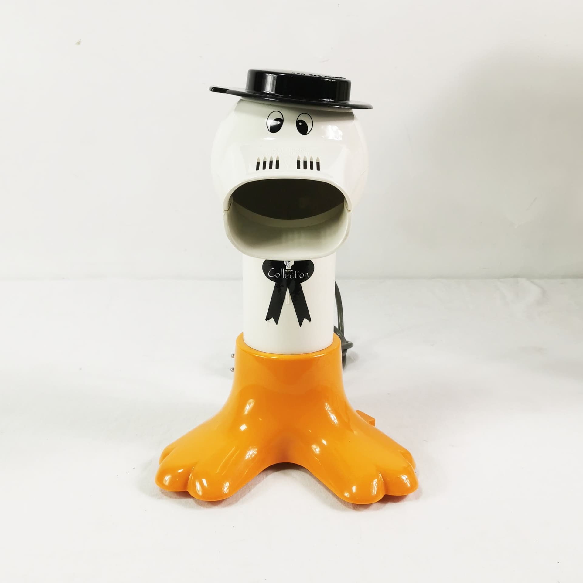 Maszyna do popcornu Pop Art, plastik biały pomarańczowy czarny, Niemcy, lata 80. - 357999