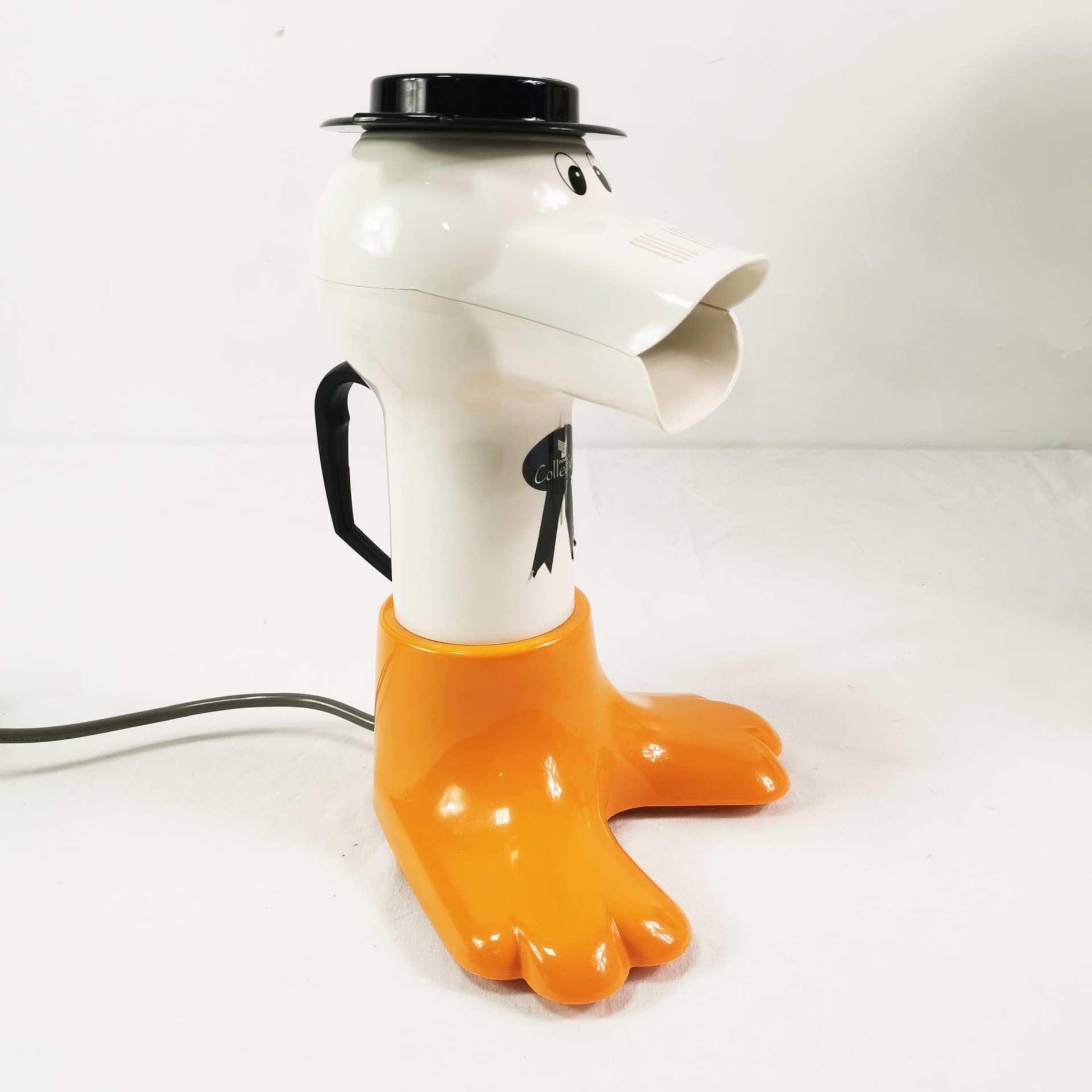 Maszyna do popcornu Pop Art, plastik biały pomarańczowy czarny, Niemcy, lata 80. - 357987