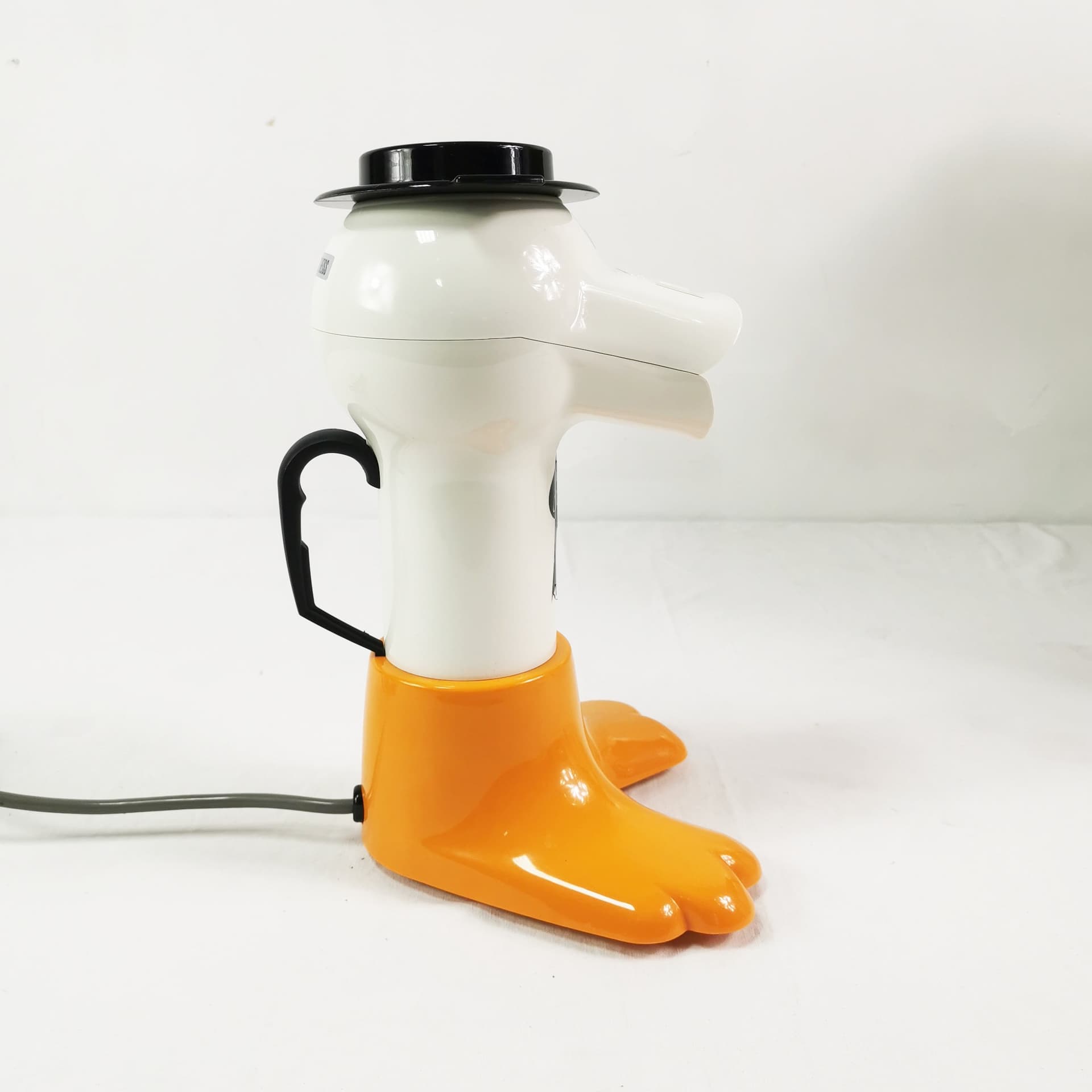 Maszyna do popcornu Pop Art, plastik biały pomarańczowy czarny, Niemcy, lata 80. - 357989