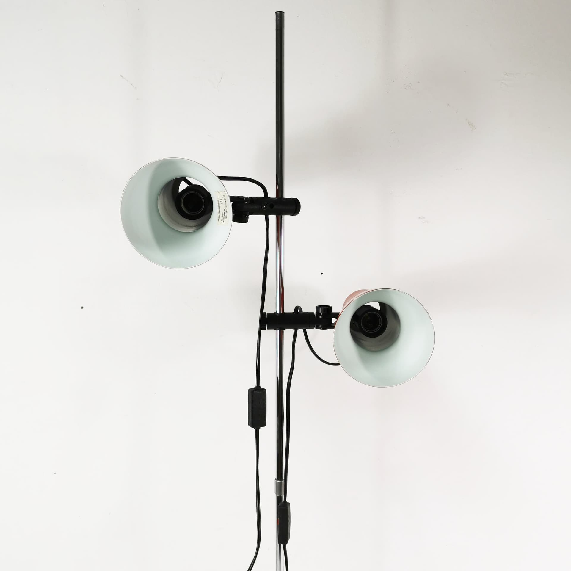 Floor lamp, red, metal, Horn Belysning, Denmark, 1960s. - 358180