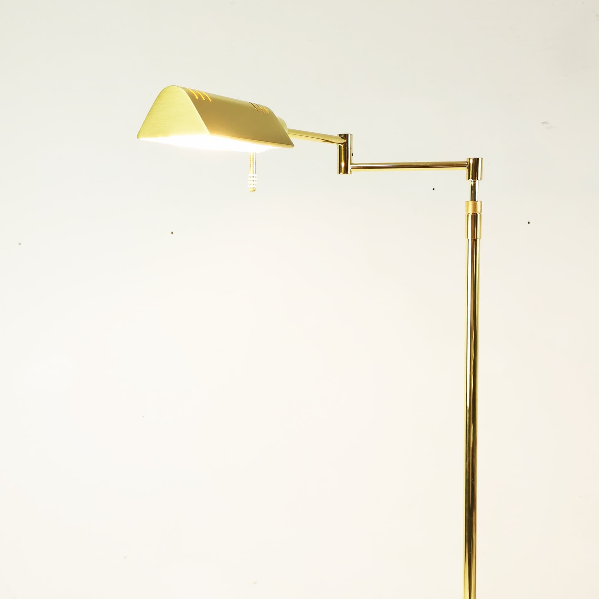 Floor lamp, gold brass, Germany, 1970s. - 358218