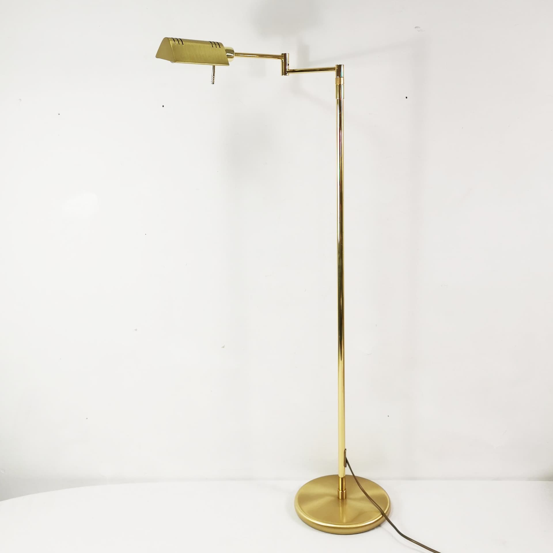 Floor lamp, gold brass, Germany, 1970s. - 358212