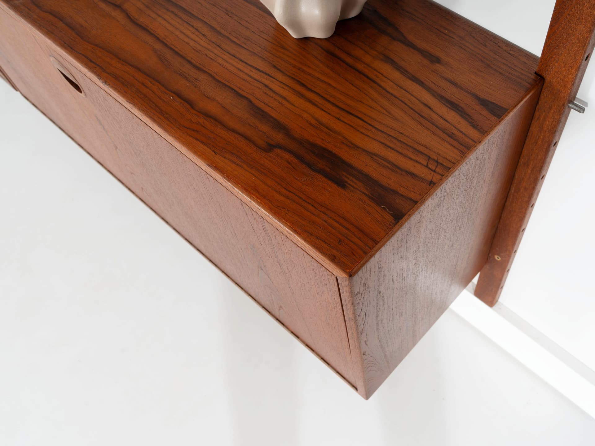 Regał systemowy, teak brązowy, proj. R. Thygesen & J. Sørensen, HG Furniture, Dania, lata 60. - 358330