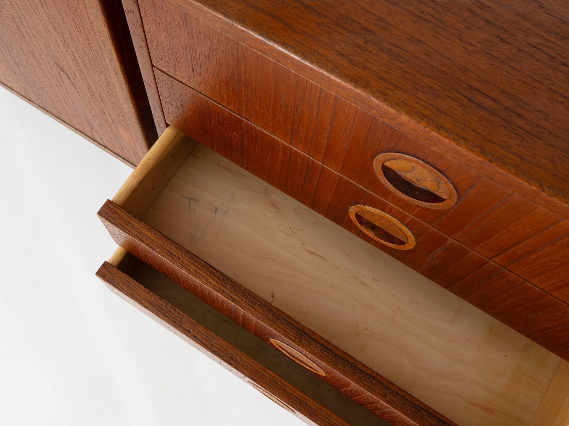 Regał systemowy, teak brązowy, proj. R. Thygesen & J. Sørensen, HG Furniture, Dania, lata 60. - 358329