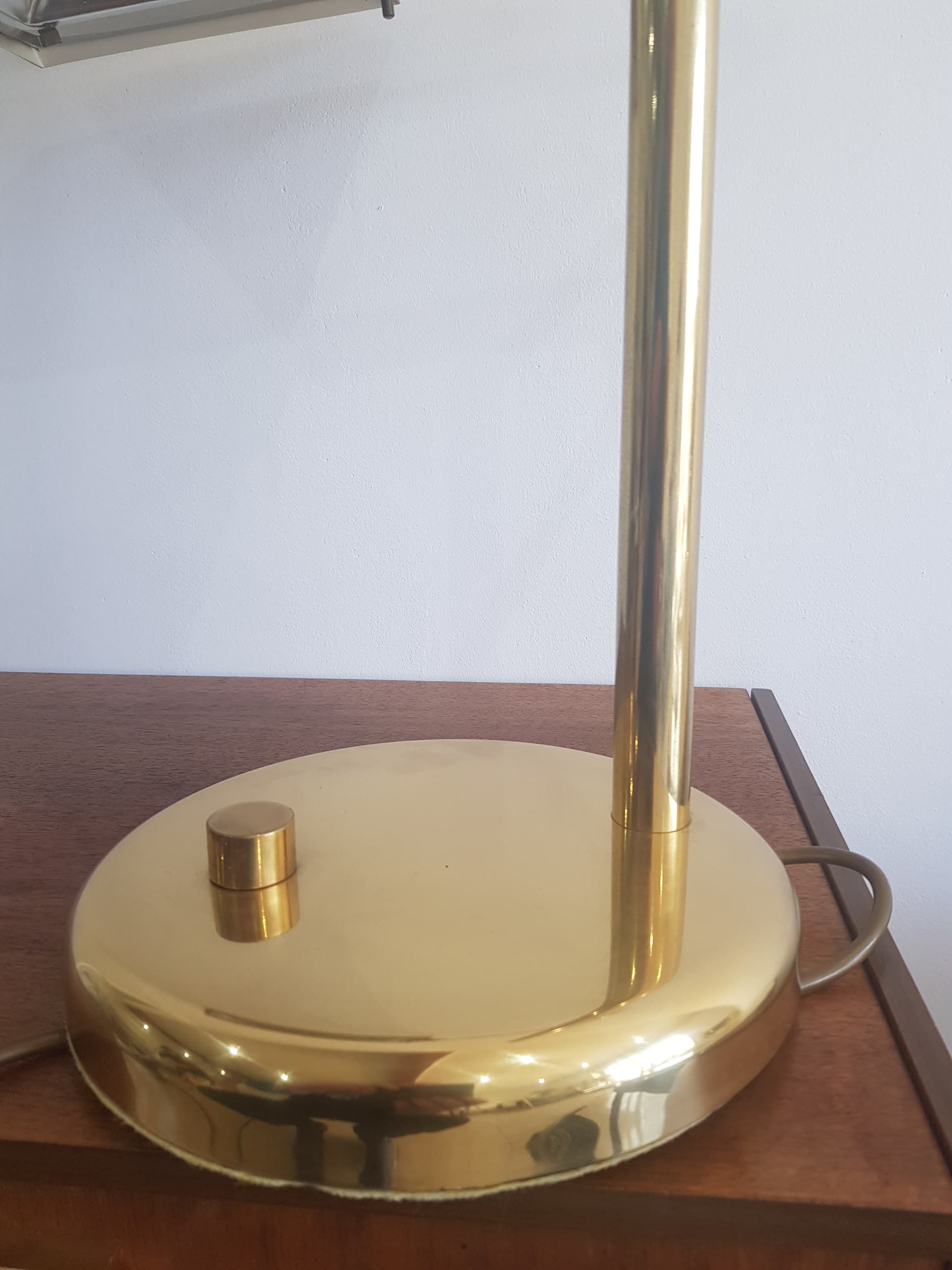 Lampa stołowa, mosiądz złoty, Austria, lata 70. - 358356