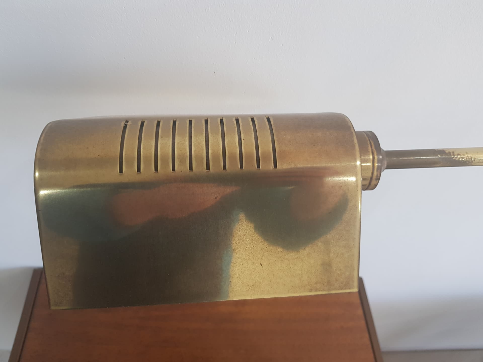 Lampa stołowa, mosiądz złoty, Austria, lata 70. - 358355