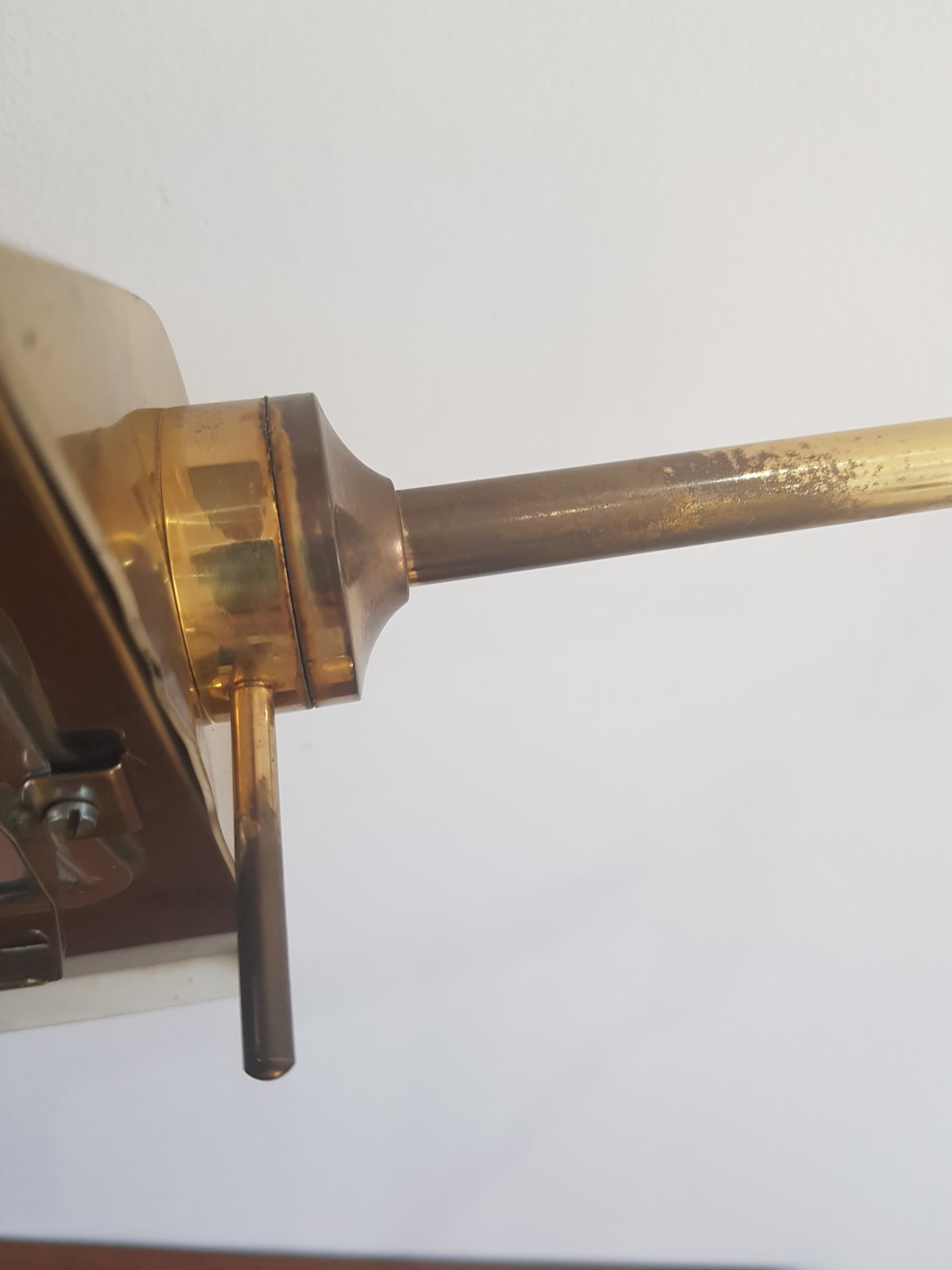 Lampa stołowa, mosiądz złoty, Austria, lata 70. - 358353