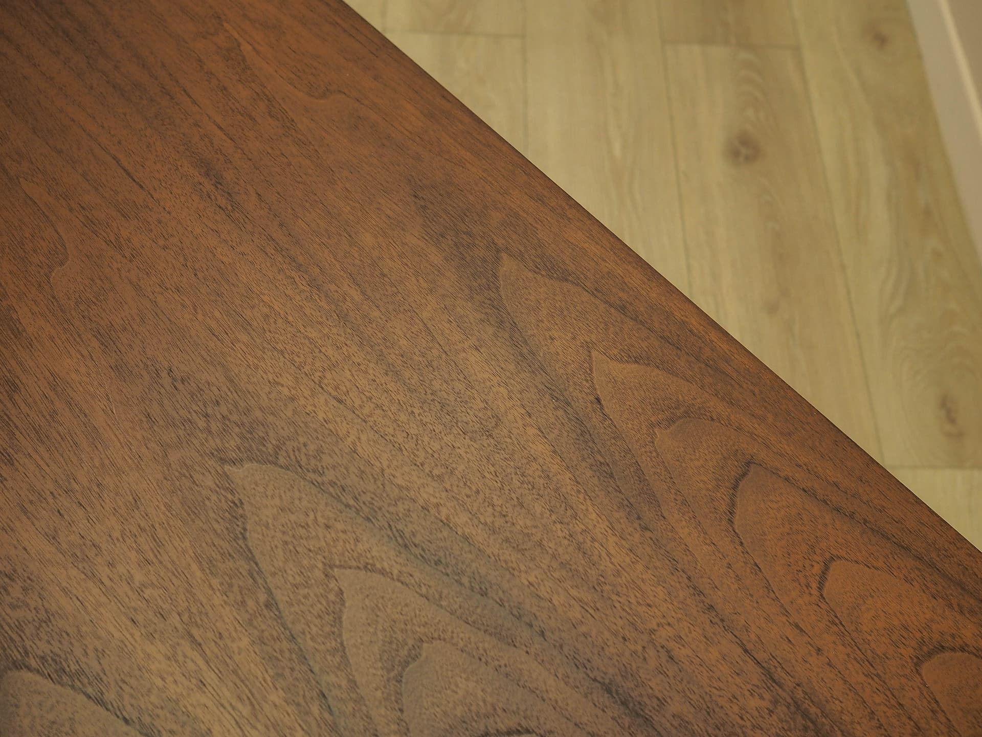 Sideboard, teak brązowy pomarańczowy, Dania, lata 70. - 358442