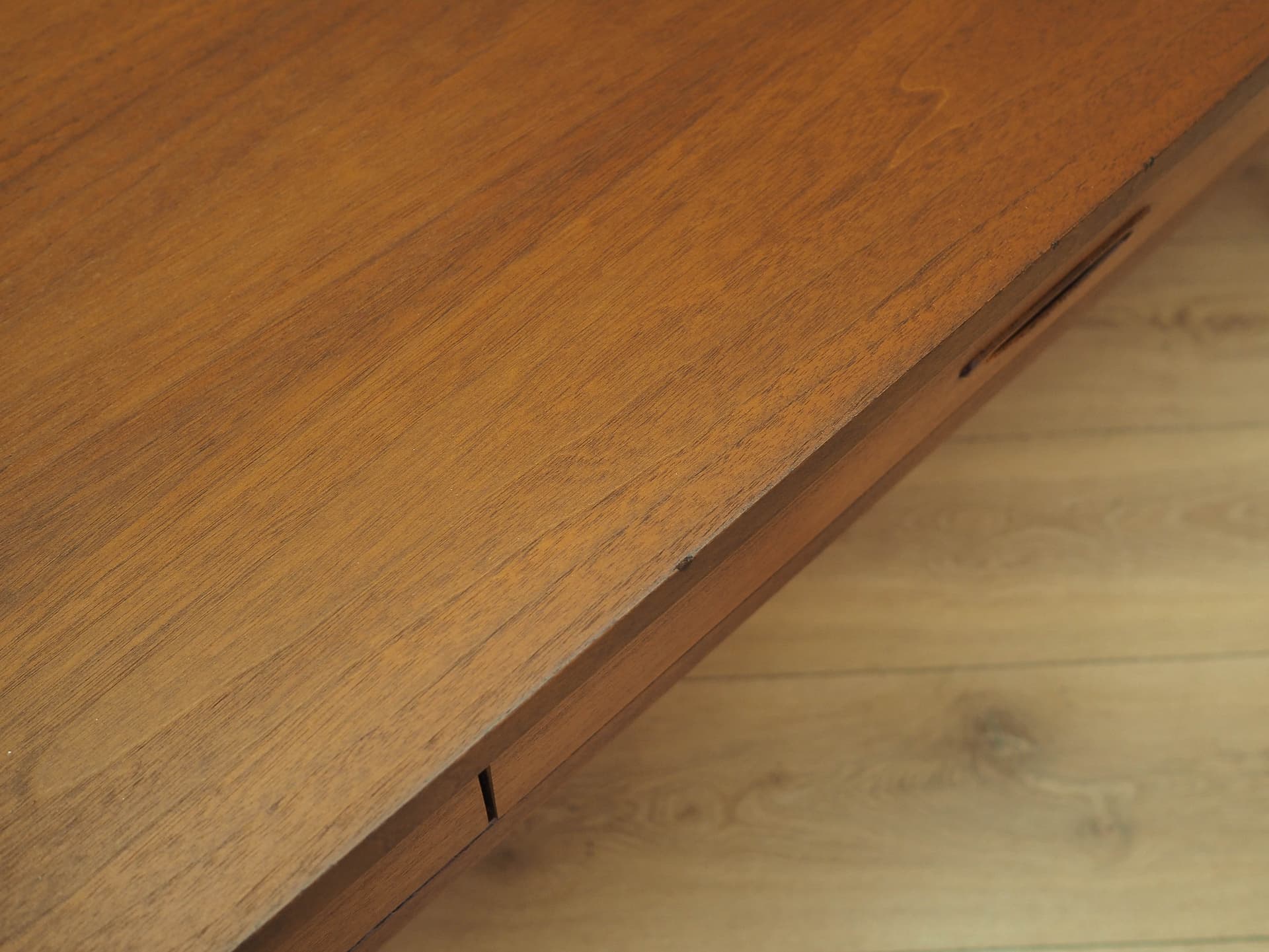 Sideboard, teak brązowy pomarańczowy, Dania, lata 70. - 358440