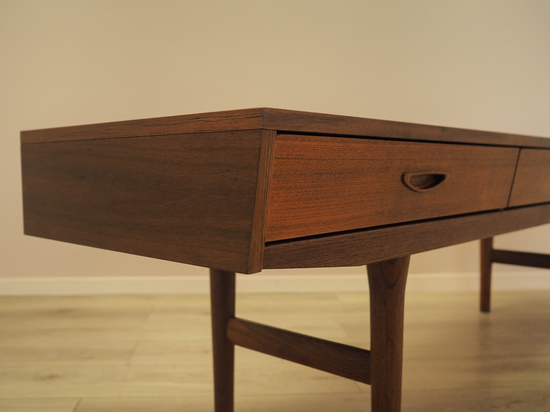 Sideboard, teak brązowy pomarańczowy, Dania, lata 70. - 358438