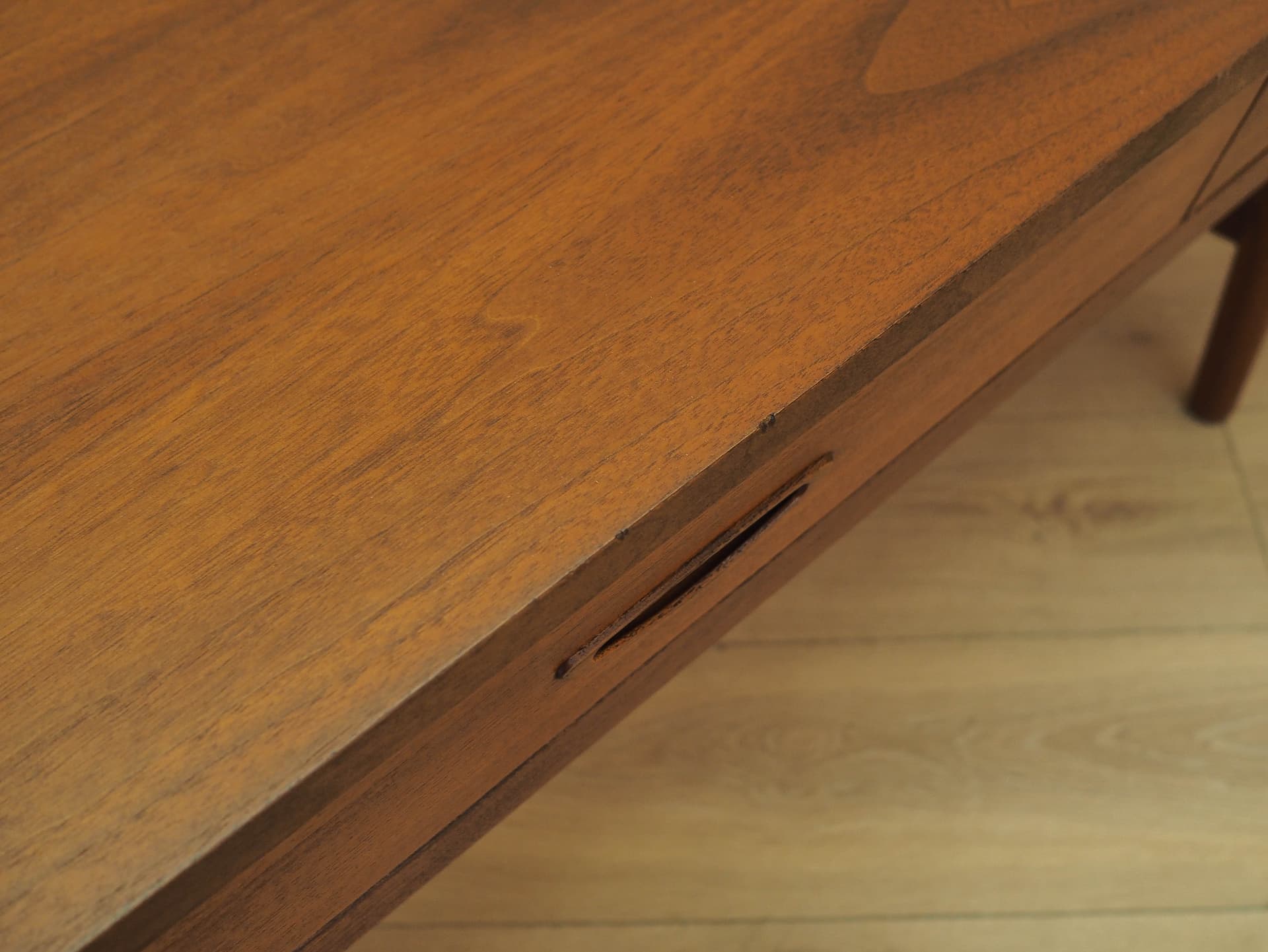 Sideboard, teak brązowy pomarańczowy, Dania, lata 70. - 358441