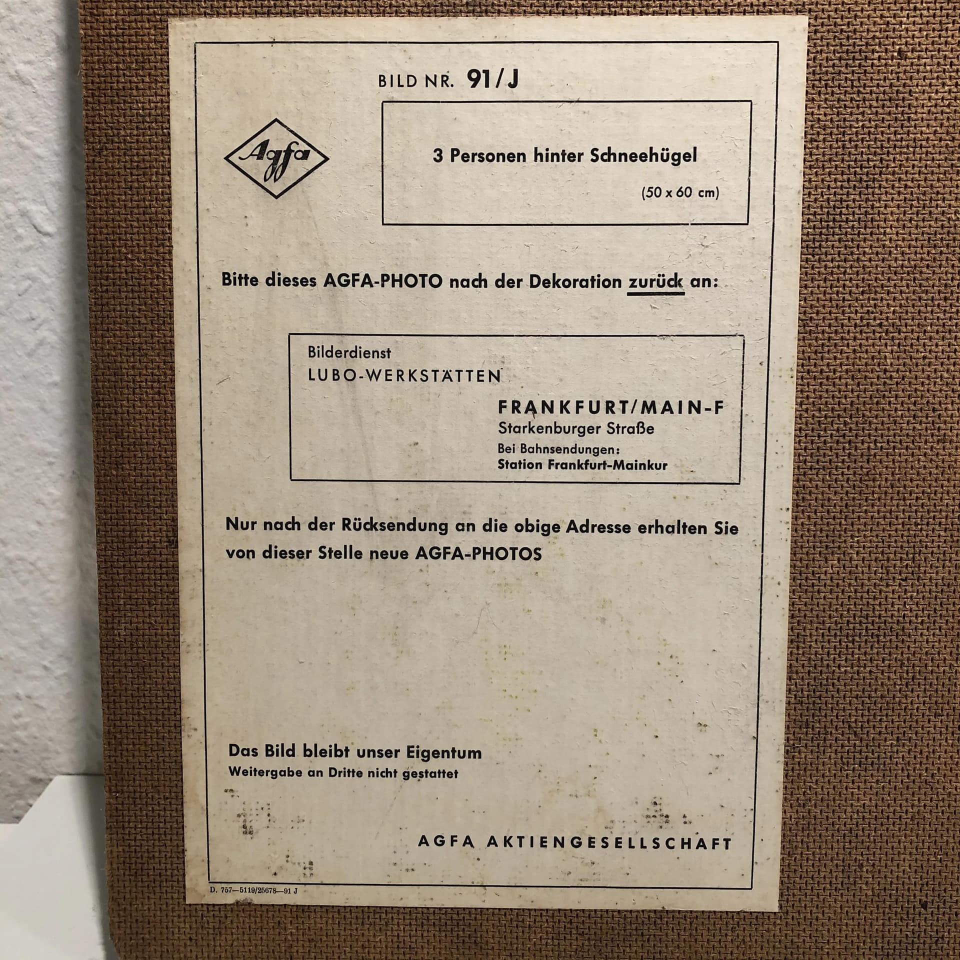 Reklama ścienna Agfacolor, multicolor, drewno, Agfa, Niemcy, lata 60. - 26451