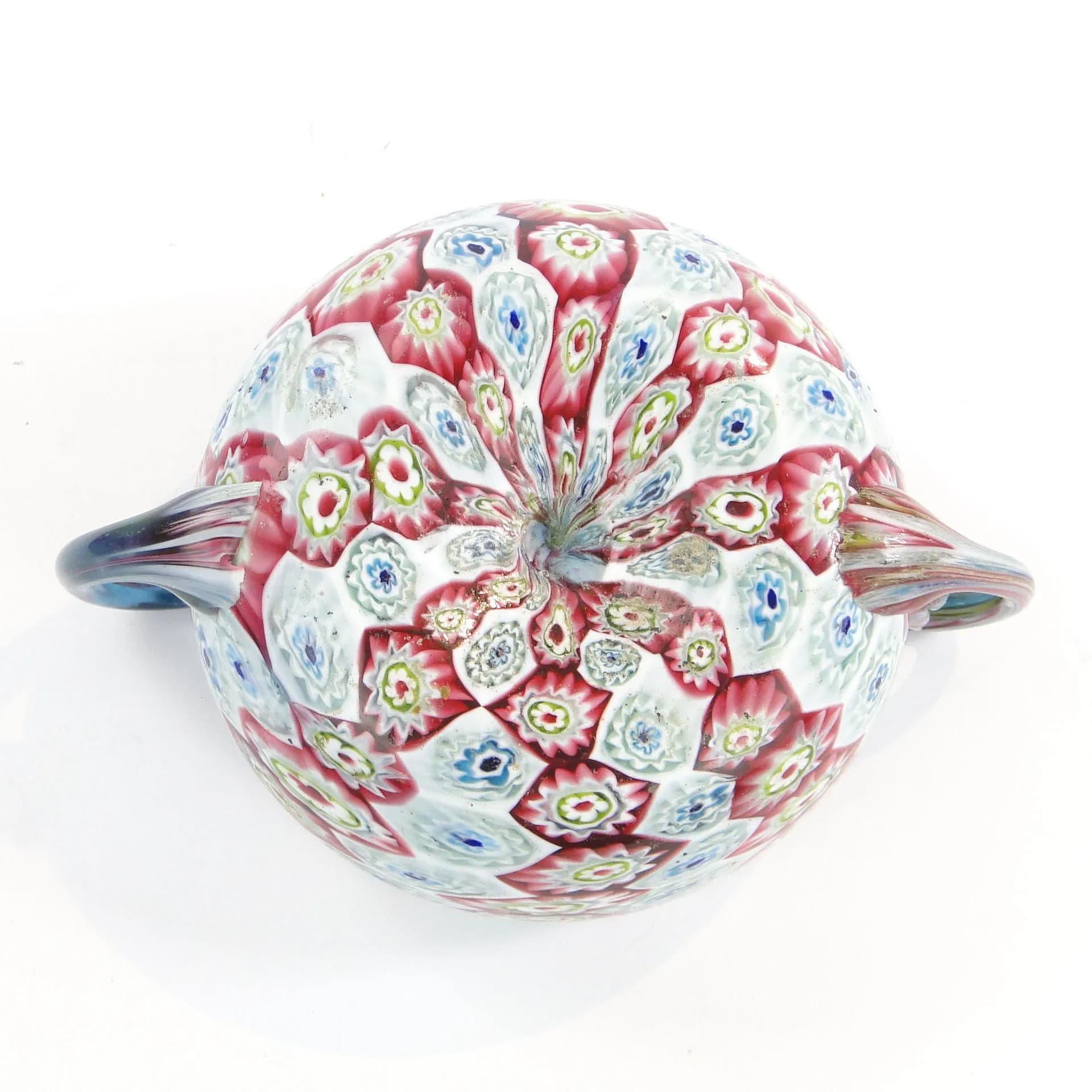 Patera millefiori, szkło wielokolorowe, Fratelli Toso, Włochy, początek XX w. - 358621