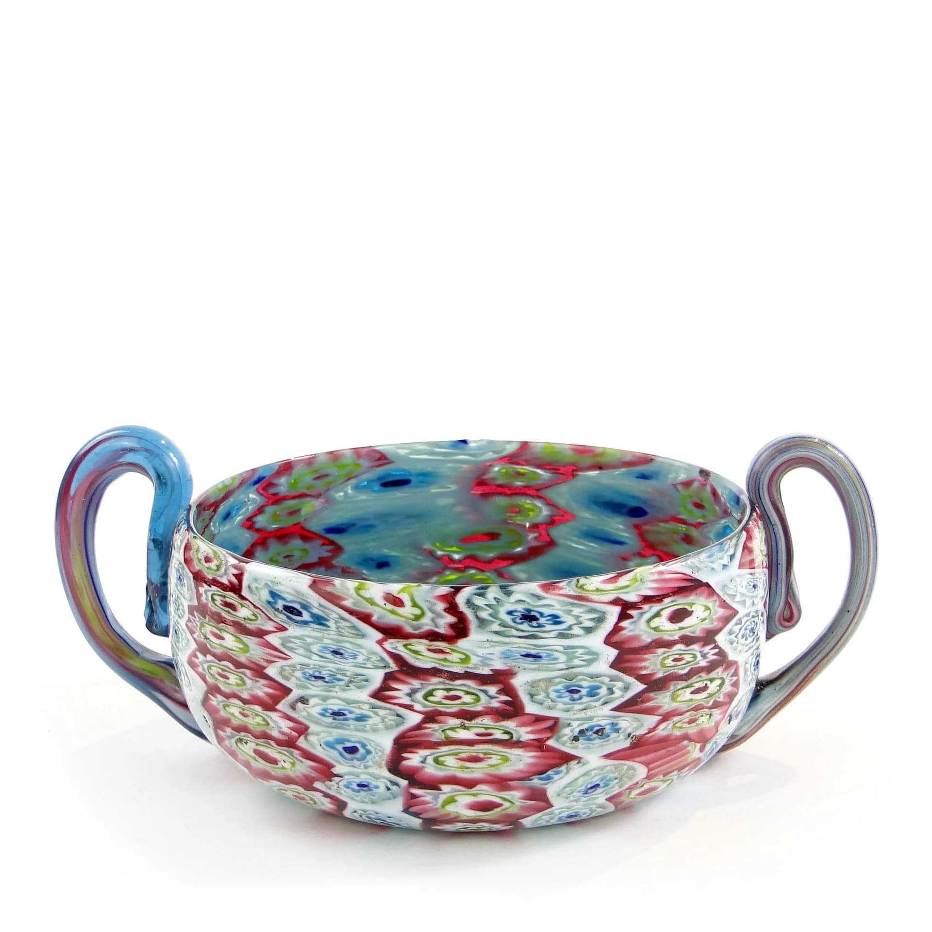 Patera millefiori, szkło wielokolorowe, Fratelli Toso, Włochy, początek XX w. - 358617