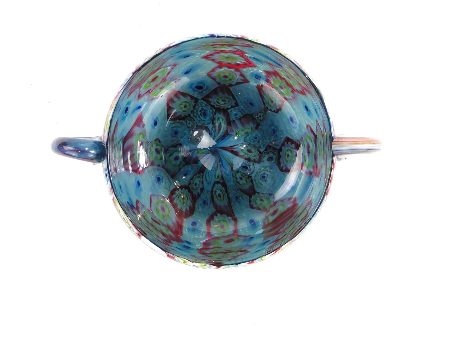 Patera millefiori, szkło wielokolorowe, Fratelli Toso, Włochy, początek XX w. - 358619