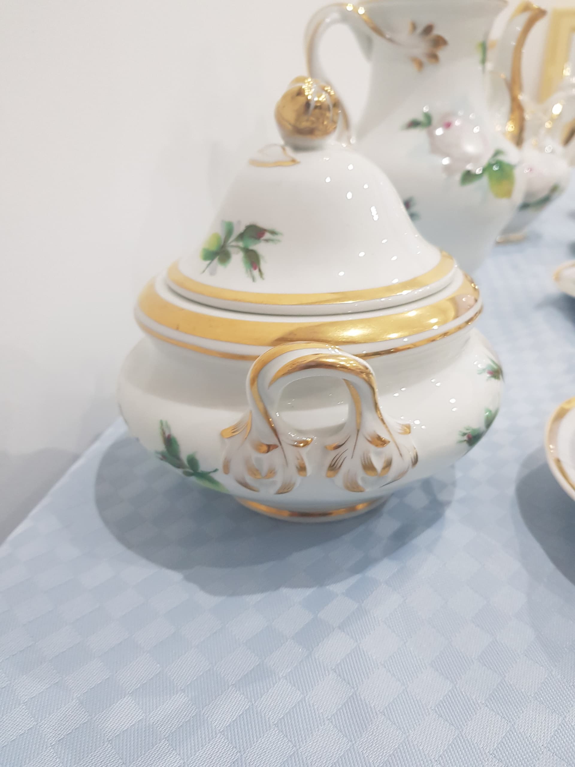 Twenty-eight piece coffee set, white gilded porcelain, KPM, Germany, 19th century - 358718
