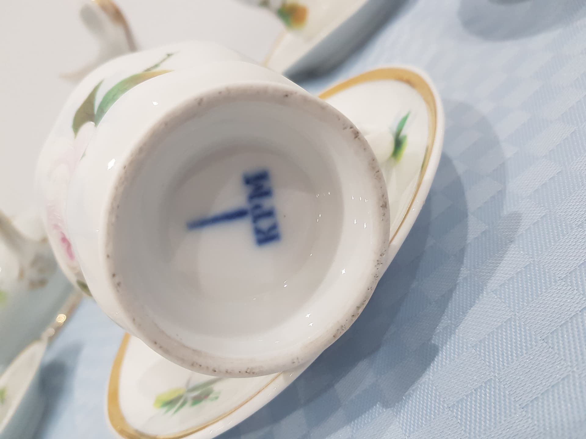 Twenty-eight piece coffee set, white gilded porcelain, KPM, Germany, 19th century - 358720