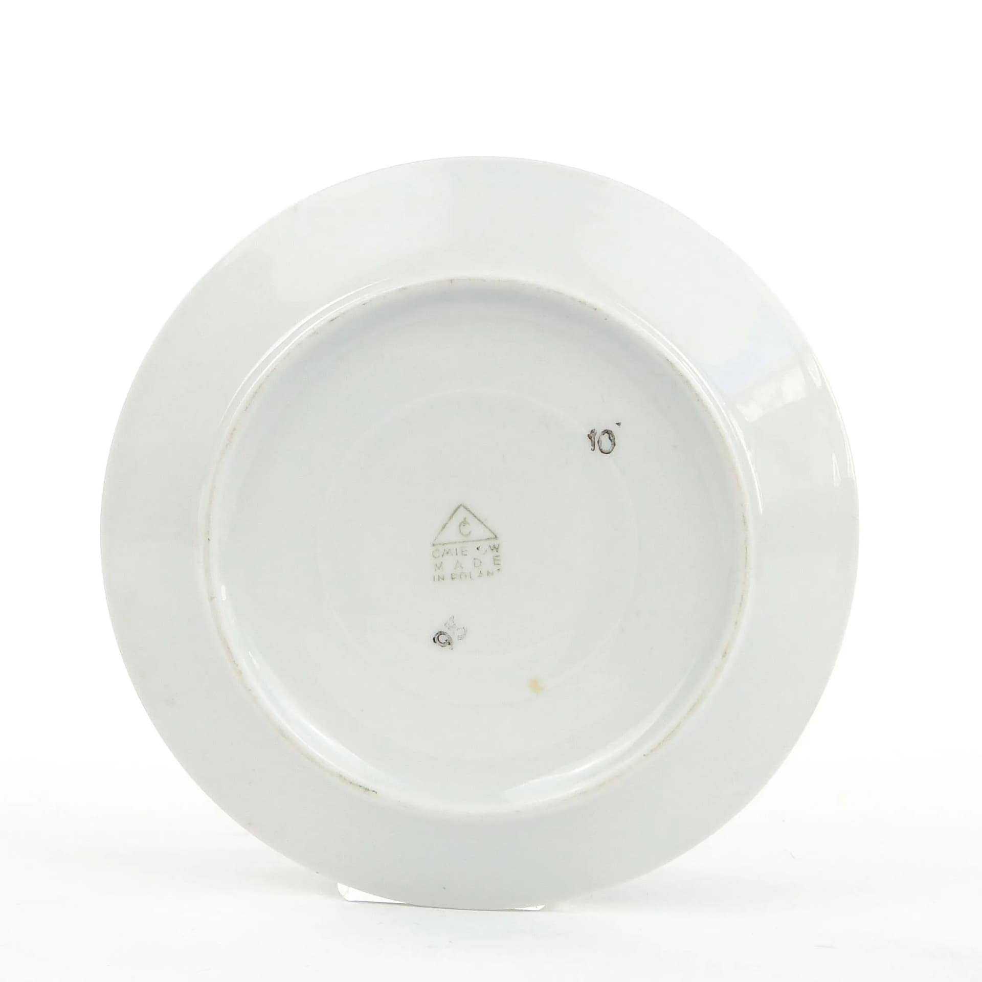 Zielony porcelanowy spodek Krokus, proj. W. Potacki dla Ćmielów, Polska, lata 60. - 26529