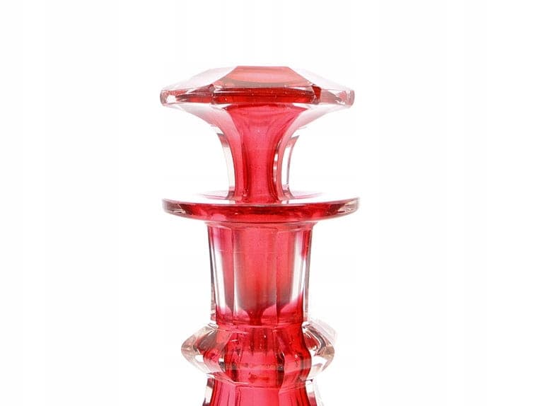Decanter Biedermeier, ruby, glass, 19th c. - 358866