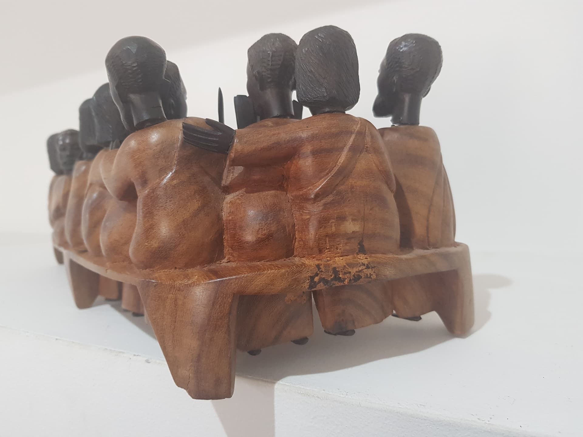 Rzeźba Makonde, brązowy heban czarny heban, Niemcy, lata 60. - 358971