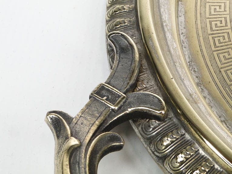 Oval tray, silver-plated brass, Bracia Buch, Poland, 1880s - 359007
