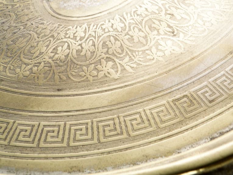 Oval tray, silver-plated brass, Bracia Buch, Poland, 1880s - 359012