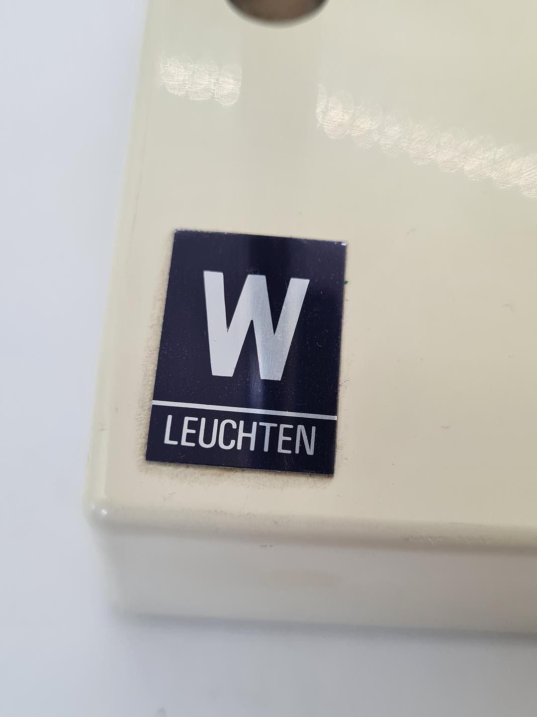 Lampa biurkowa TL 218, kremowy, plastik, stal chromowana, Waldmann-Leuchten, Niemcy, lata 80. - 359100