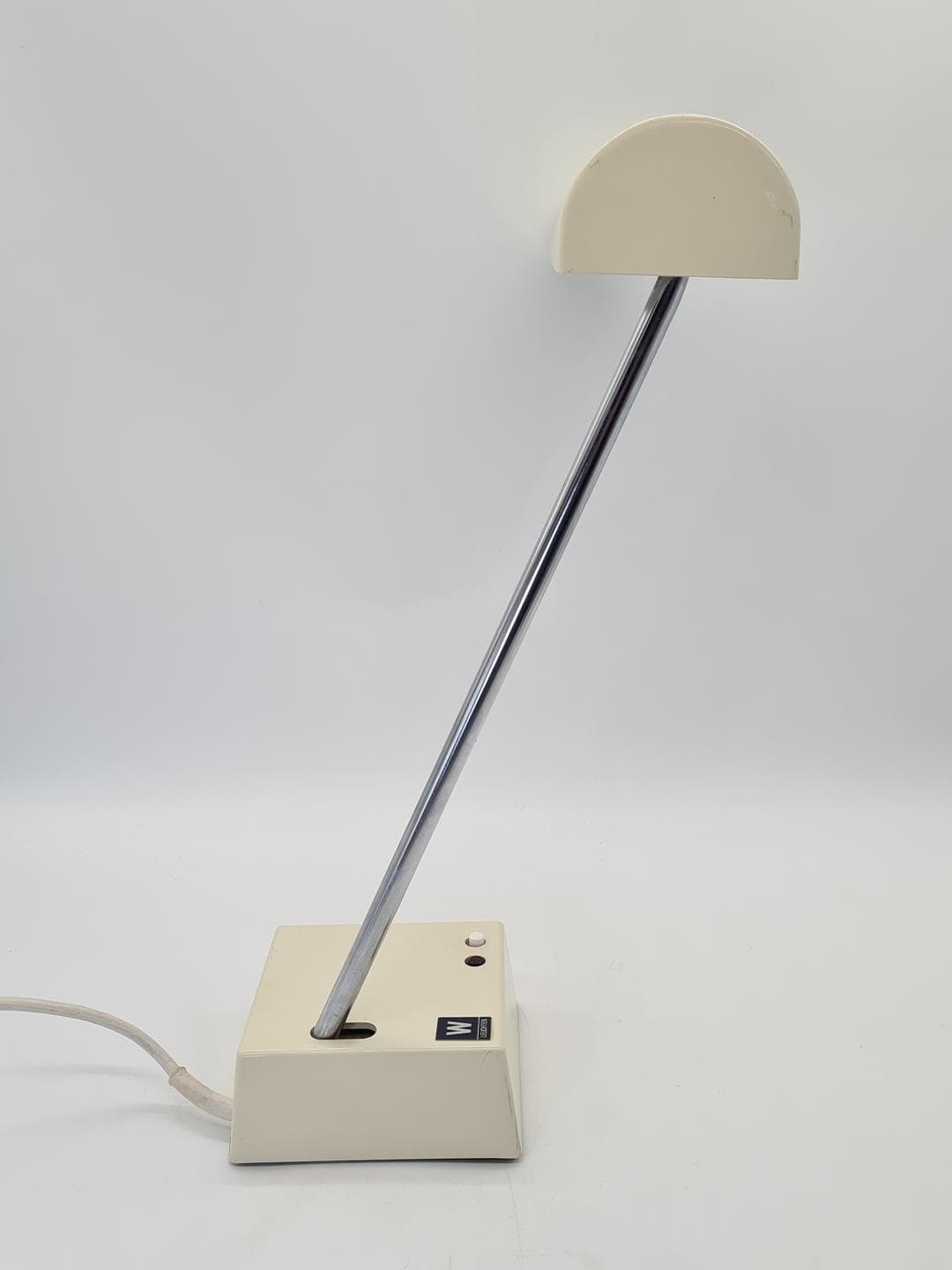 Lampa biurkowa TL 218, kremowy, plastik, stal chromowana, Waldmann-Leuchten, Niemcy, lata 80. - 359091