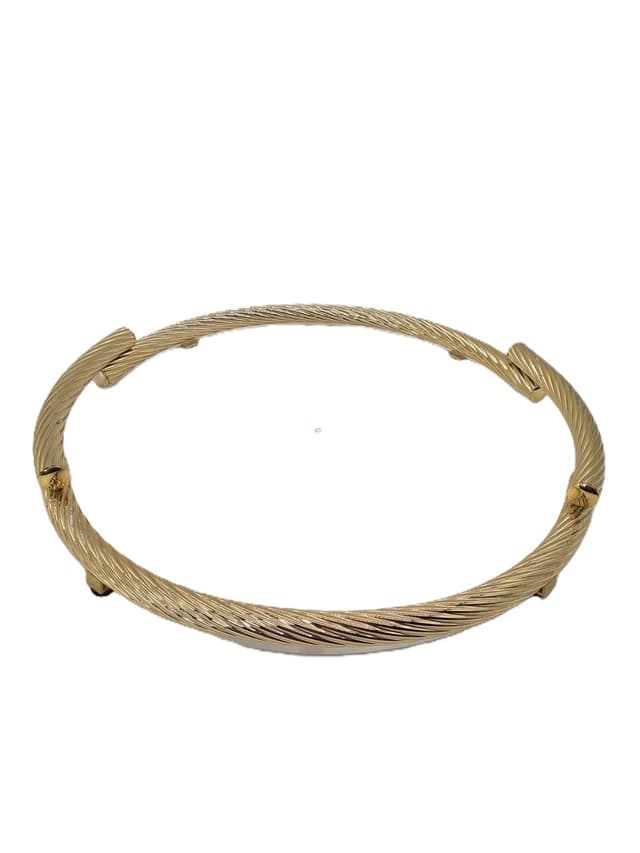 Tray Golden Rope, gold, gold acrylic glass, gold metal, CL Design, Germany, 1970s. - DIMENSION