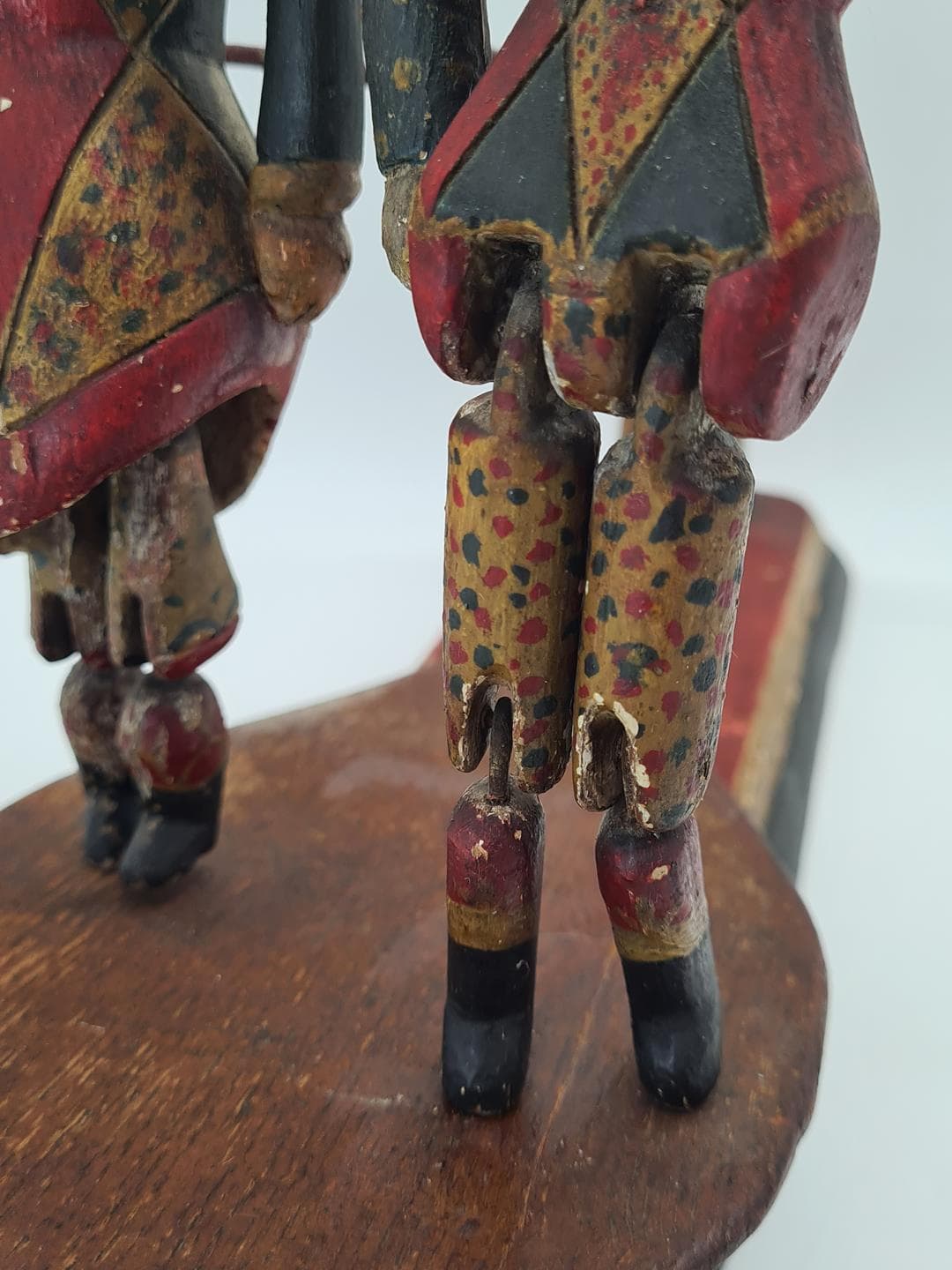 Folk toy, dancing couple, polychrome wood, Central Europe, 1930s. - 359133