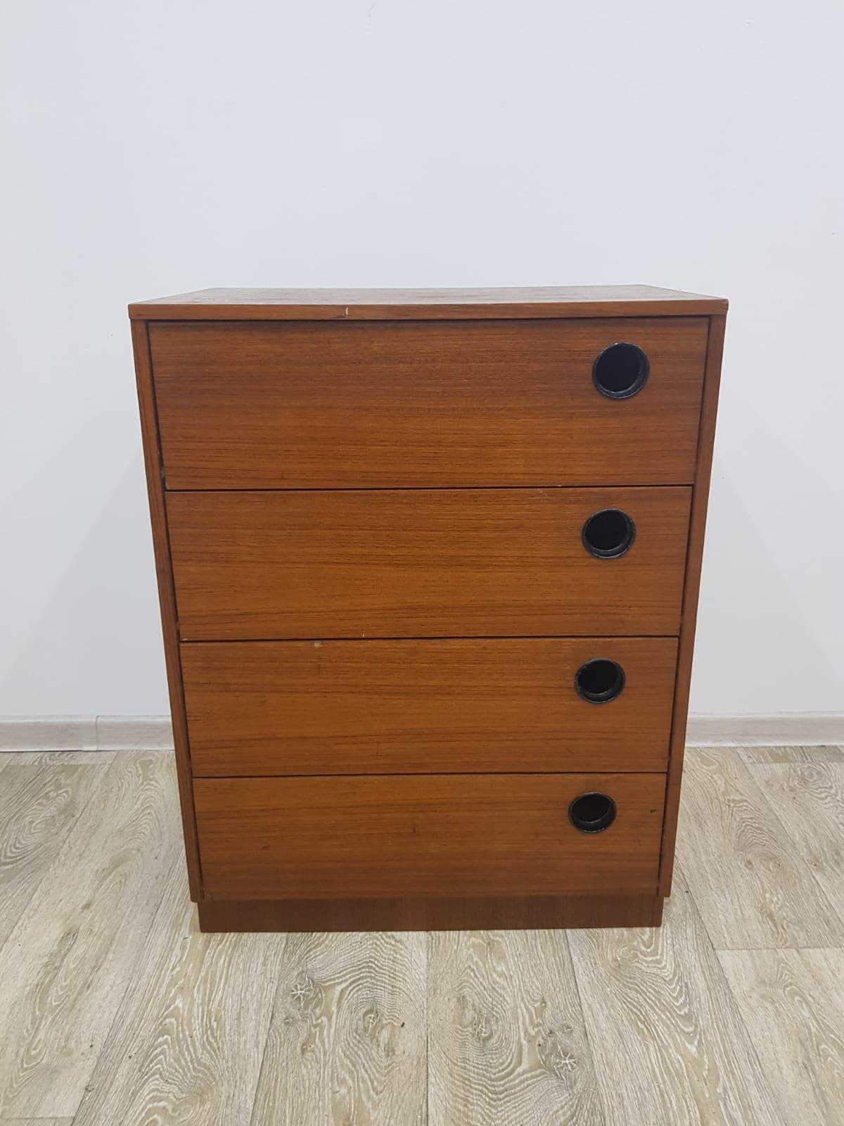 Szafka na buty, teak brązowy, Dania, lata 50. - 359241