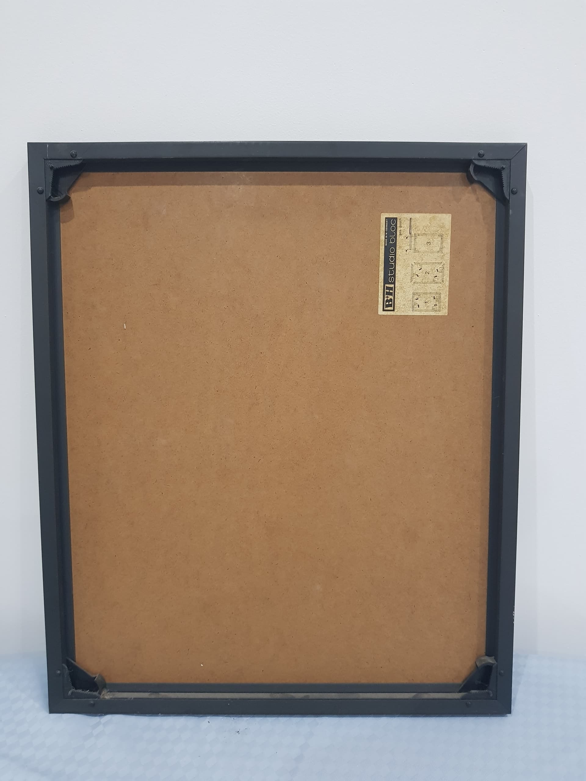 Abstract lithograph, brown, beige, gold, Austria, 1970s - 359265
