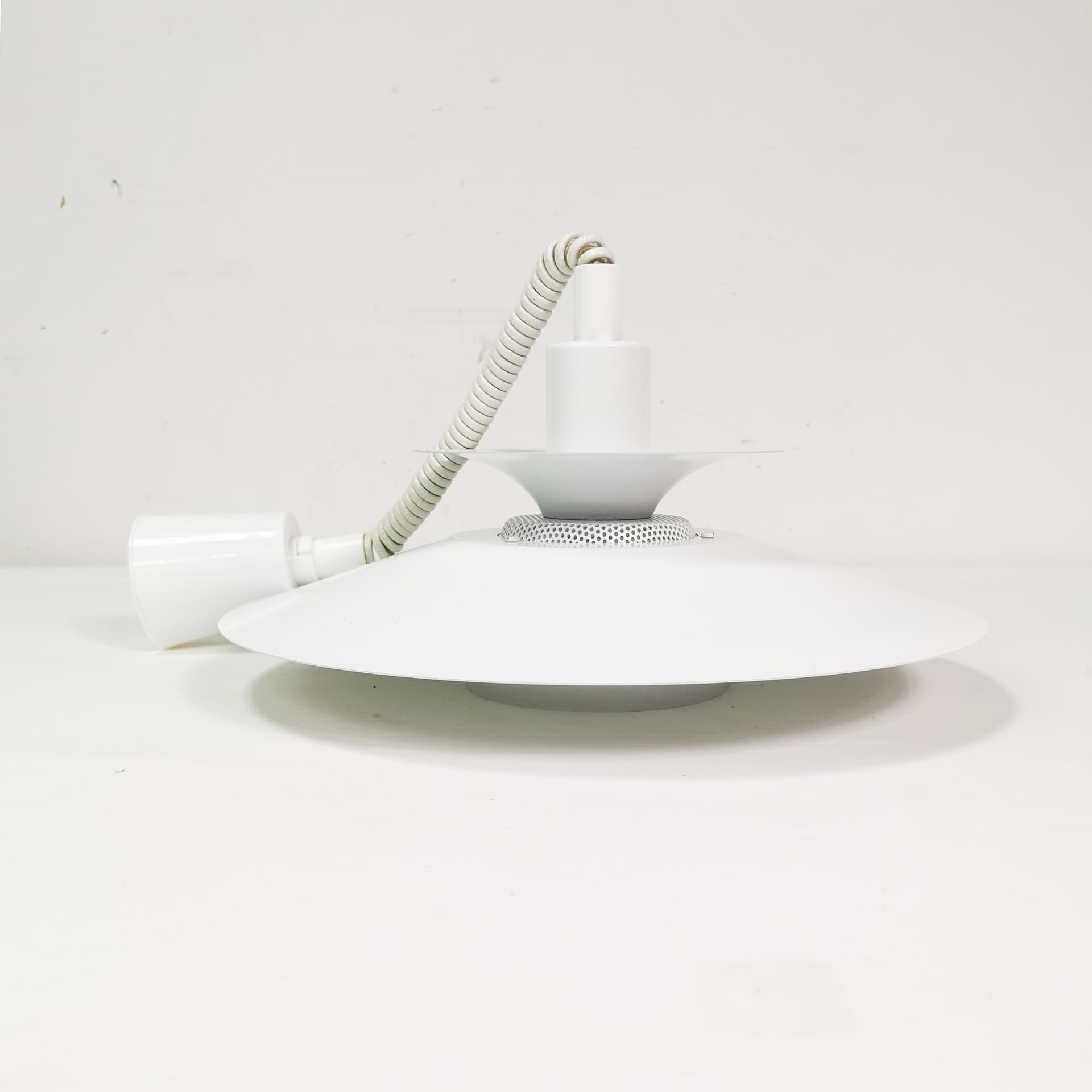 Ceiling lamp, white metal, Jeka, Denmark, 1970s. - 359274