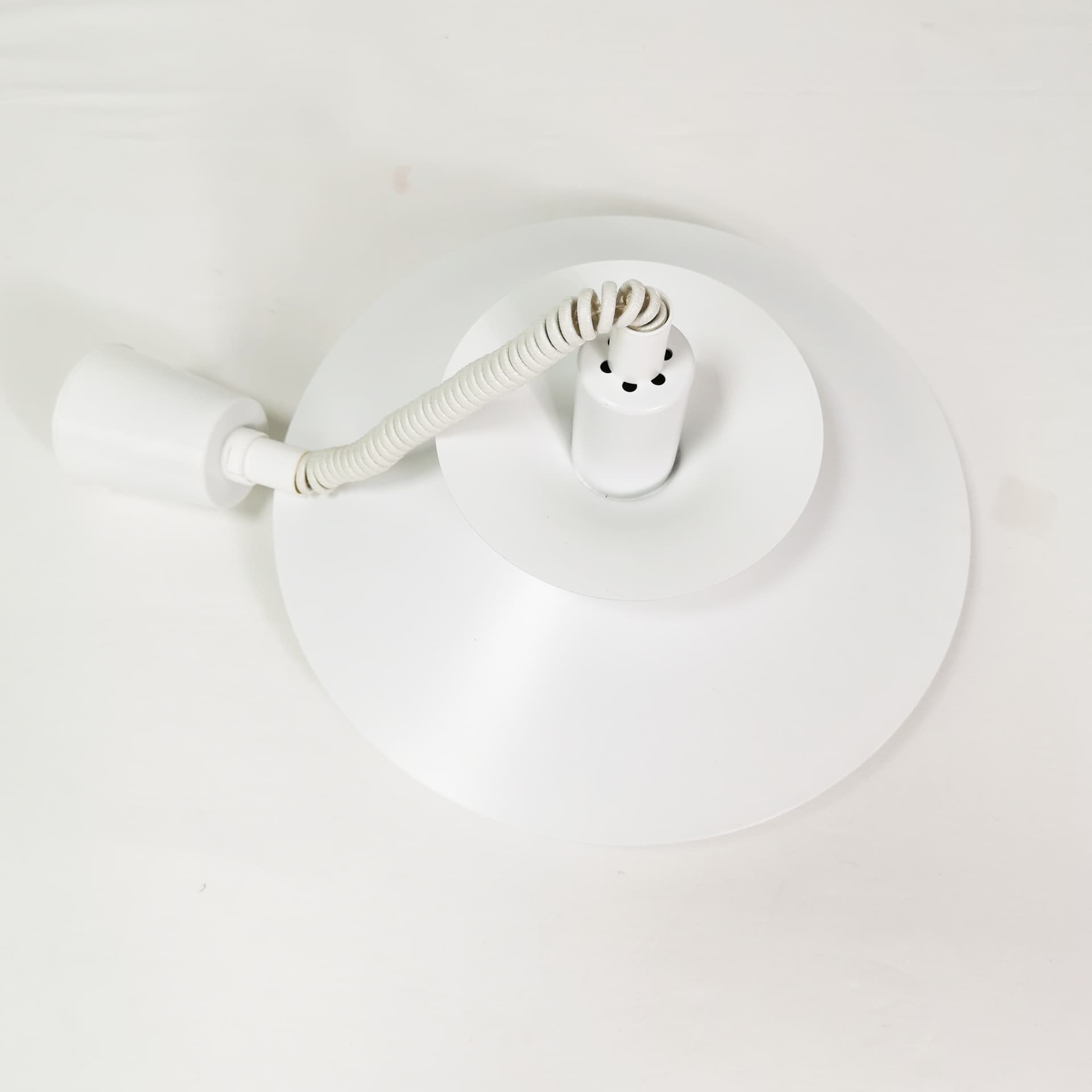 Ceiling lamp, white metal, Jeka, Denmark, 1970s. - 359275