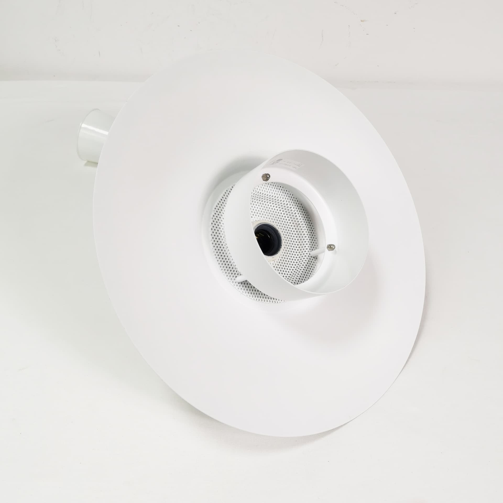 Ceiling lamp, white metal, Jeka, Denmark, 1970s. - 359273