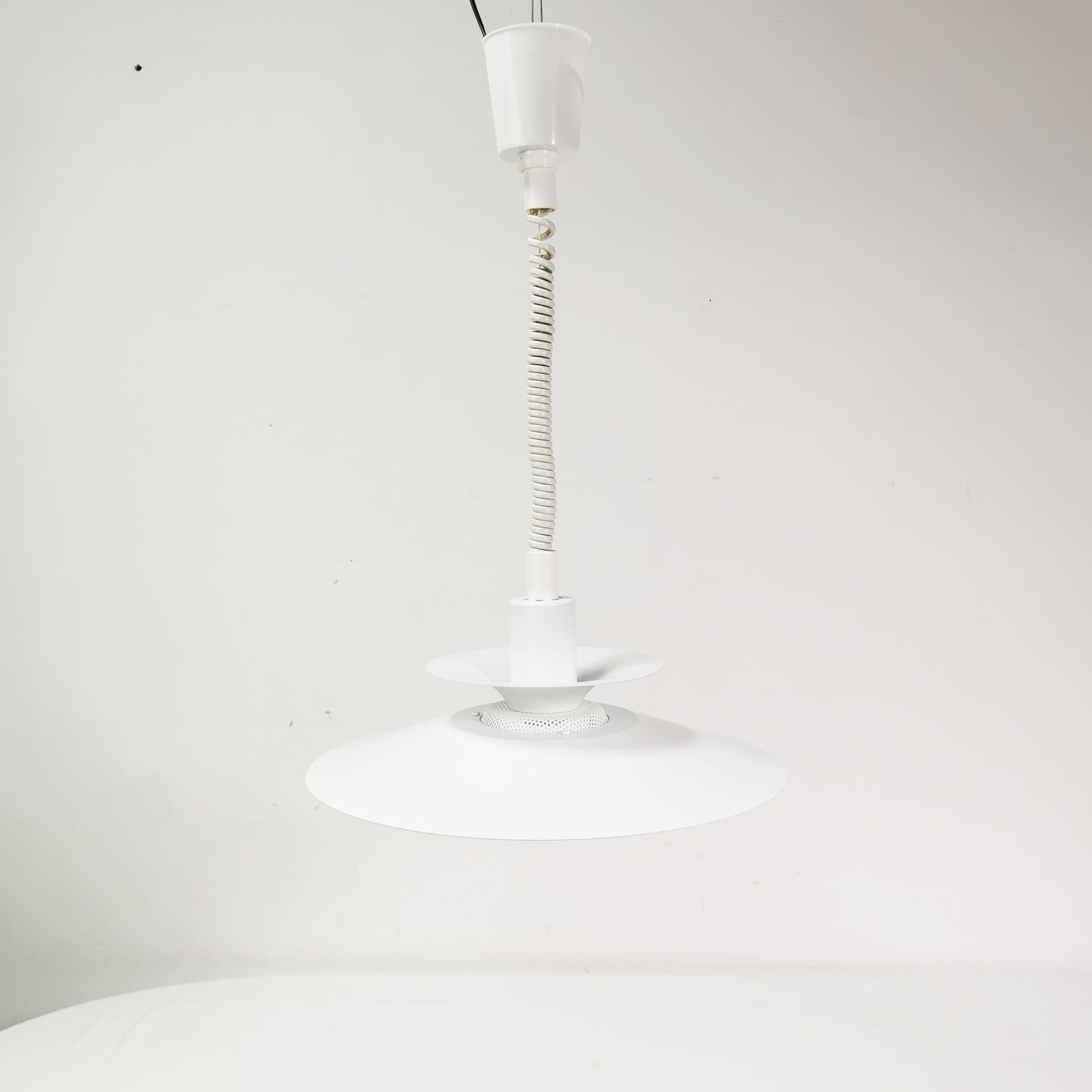 Ceiling lamp, white metal, Jeka, Denmark, 1970s. - 359268