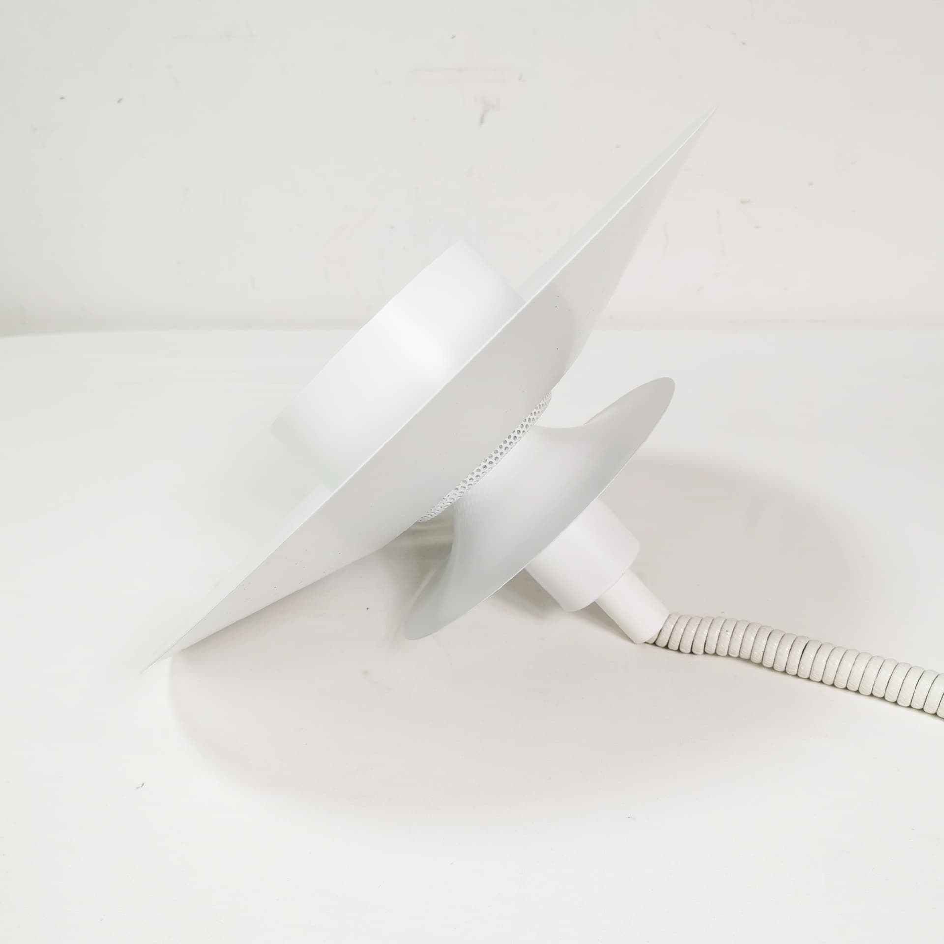 Ceiling lamp, white metal, Jeka, Denmark, 1970s. - 359276