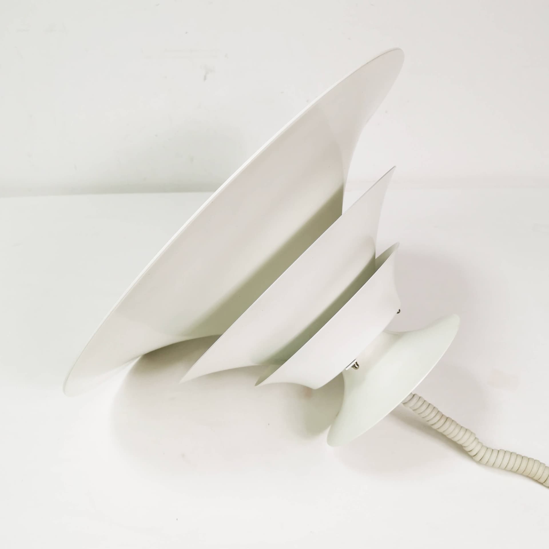 Ceiling lamp Torino, white metal, Junge, Denmark, 1970s. - 359296