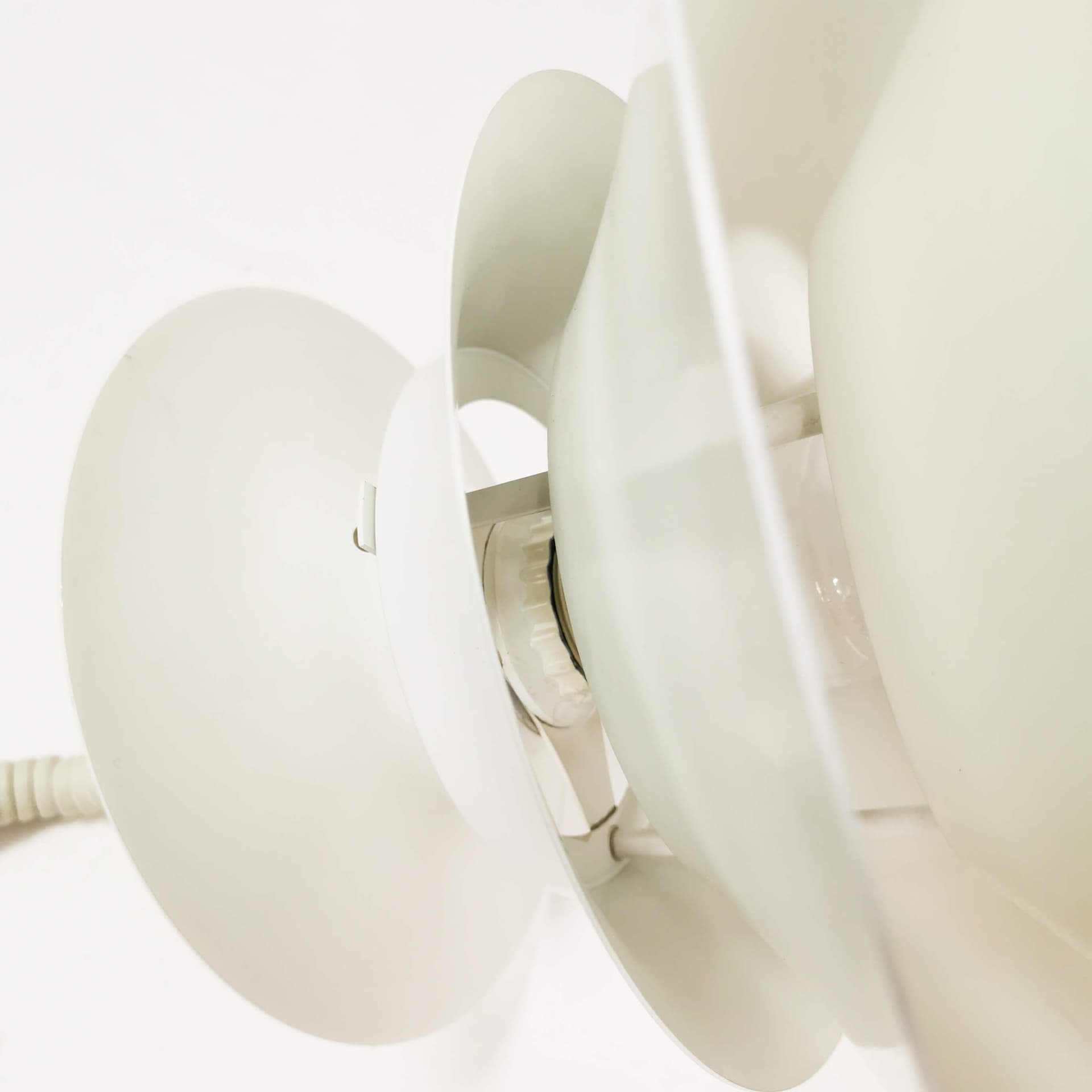 Ceiling lamp Torino, white metal, Junge, Denmark, 1970s. - 359297