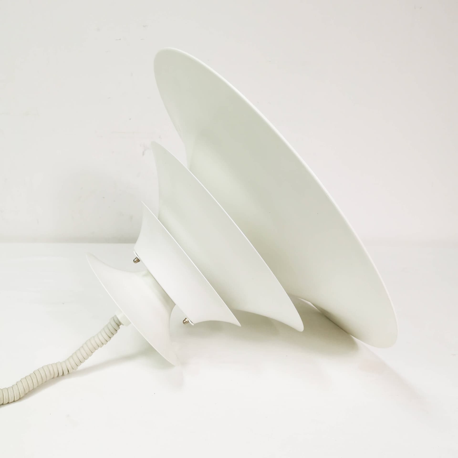 Ceiling lamp Torino, white metal, Junge, Denmark, 1970s. - 359295