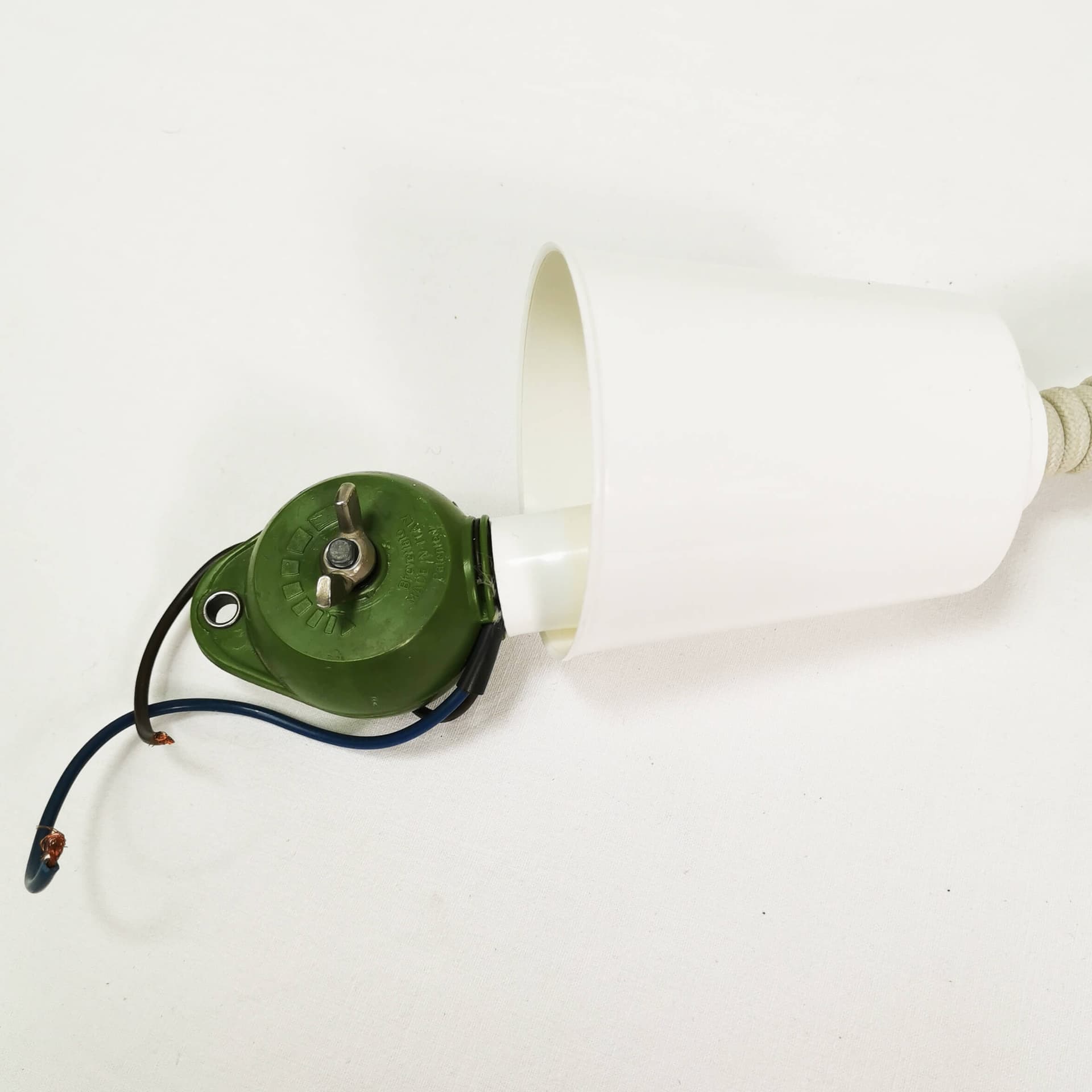 Ceiling lamp Torino, white metal, Junge, Denmark, 1970s. - 359298