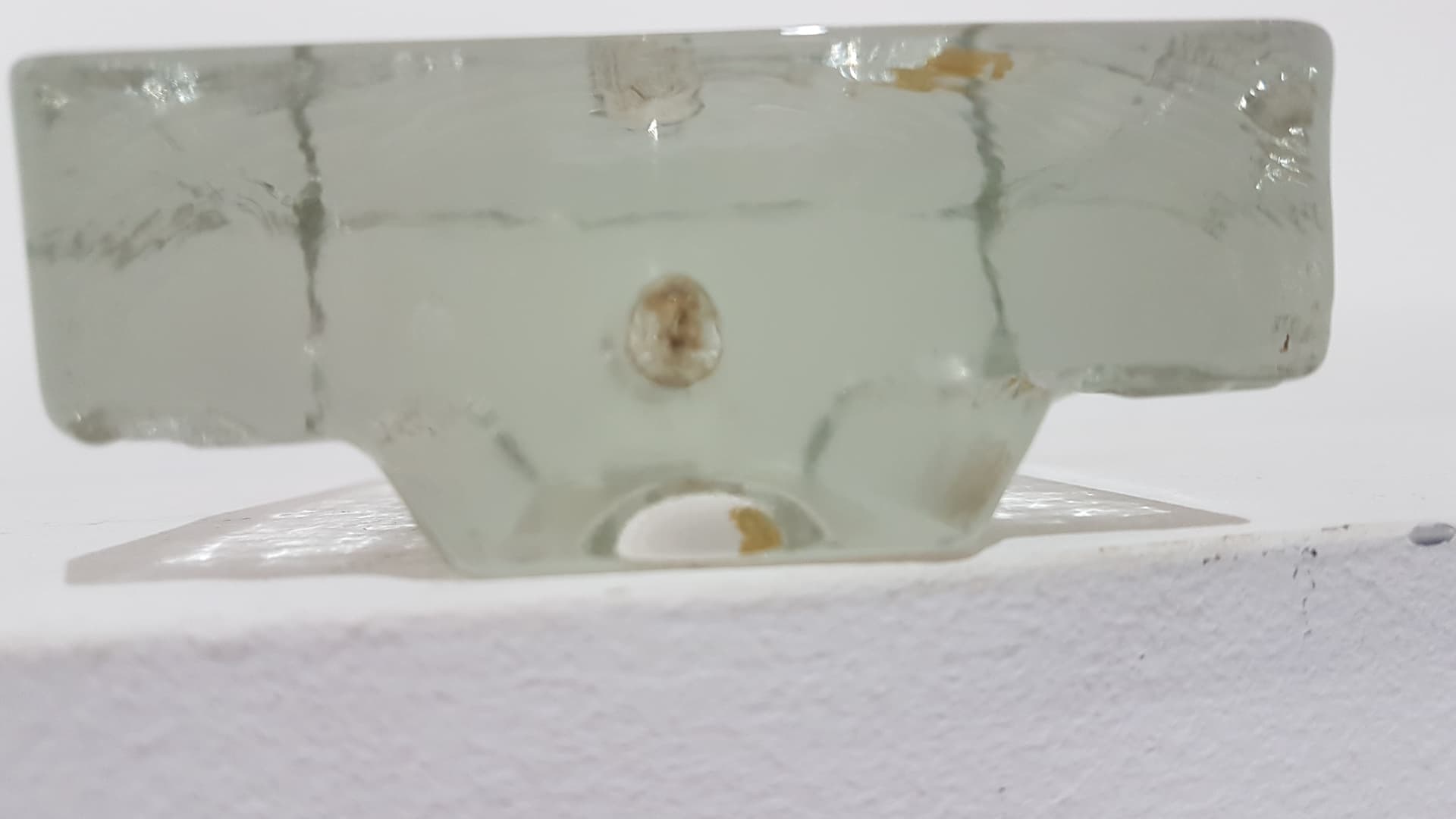 Wazon soliter, transparentny, szkło, proj. H. Düsterhaus, Walther Glas, Niemcy, lata 70. - 359348