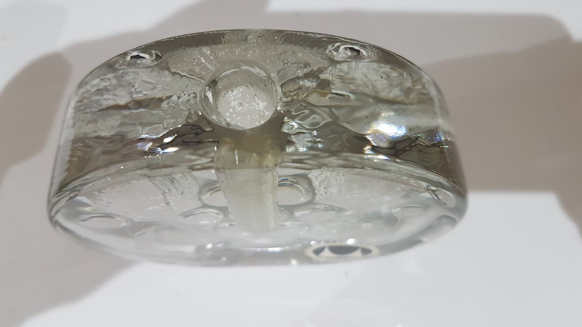 Wazon soliter, szkło transparentne, proj. H. Düsterhaus, Walther Glas, Niemcy, lata 70. - 359356