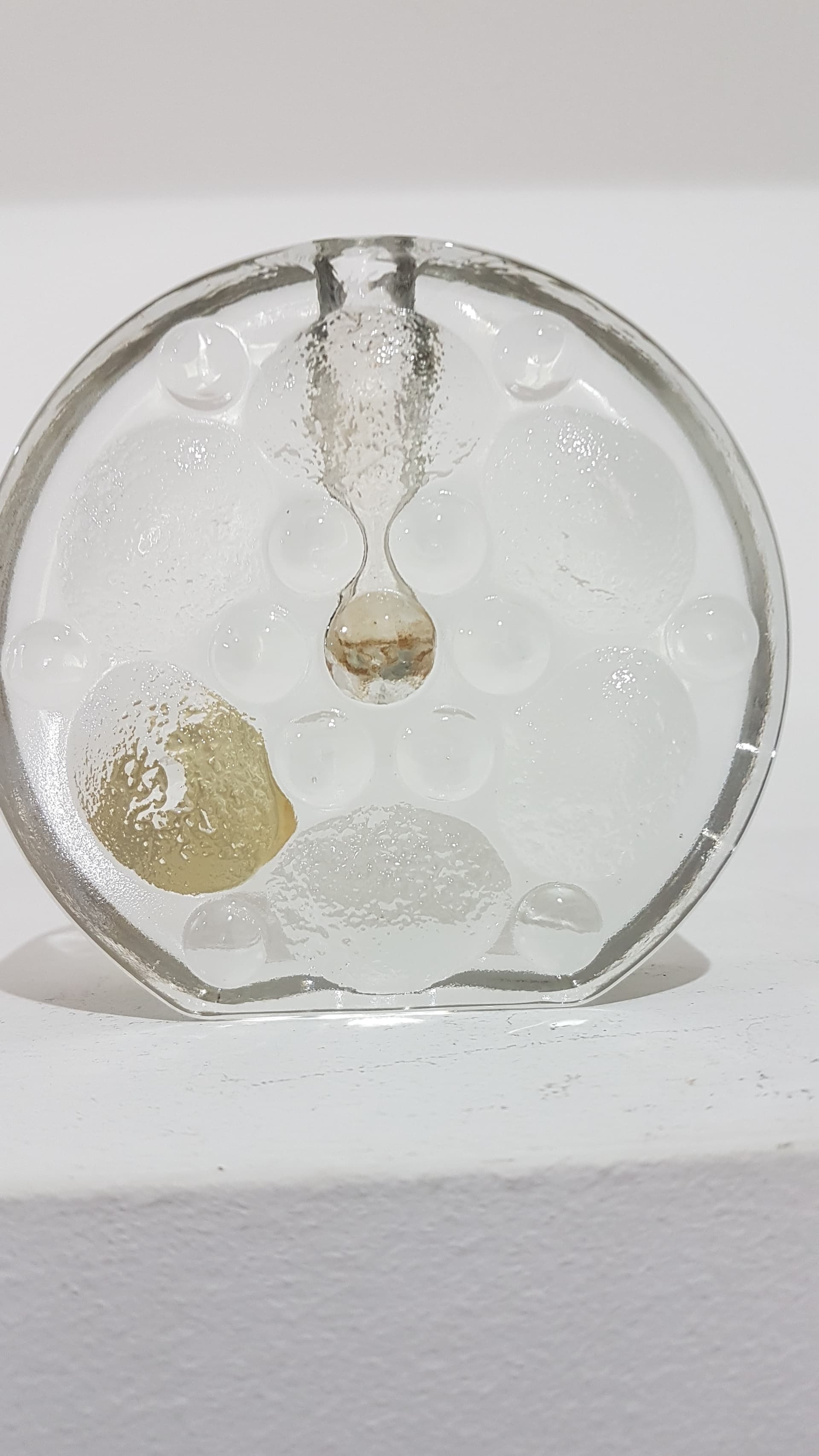 Wazon soliter, szkło transparentne, proj. H. Düsterhaus, Walther Glas, Niemcy, lata 70. - 359352