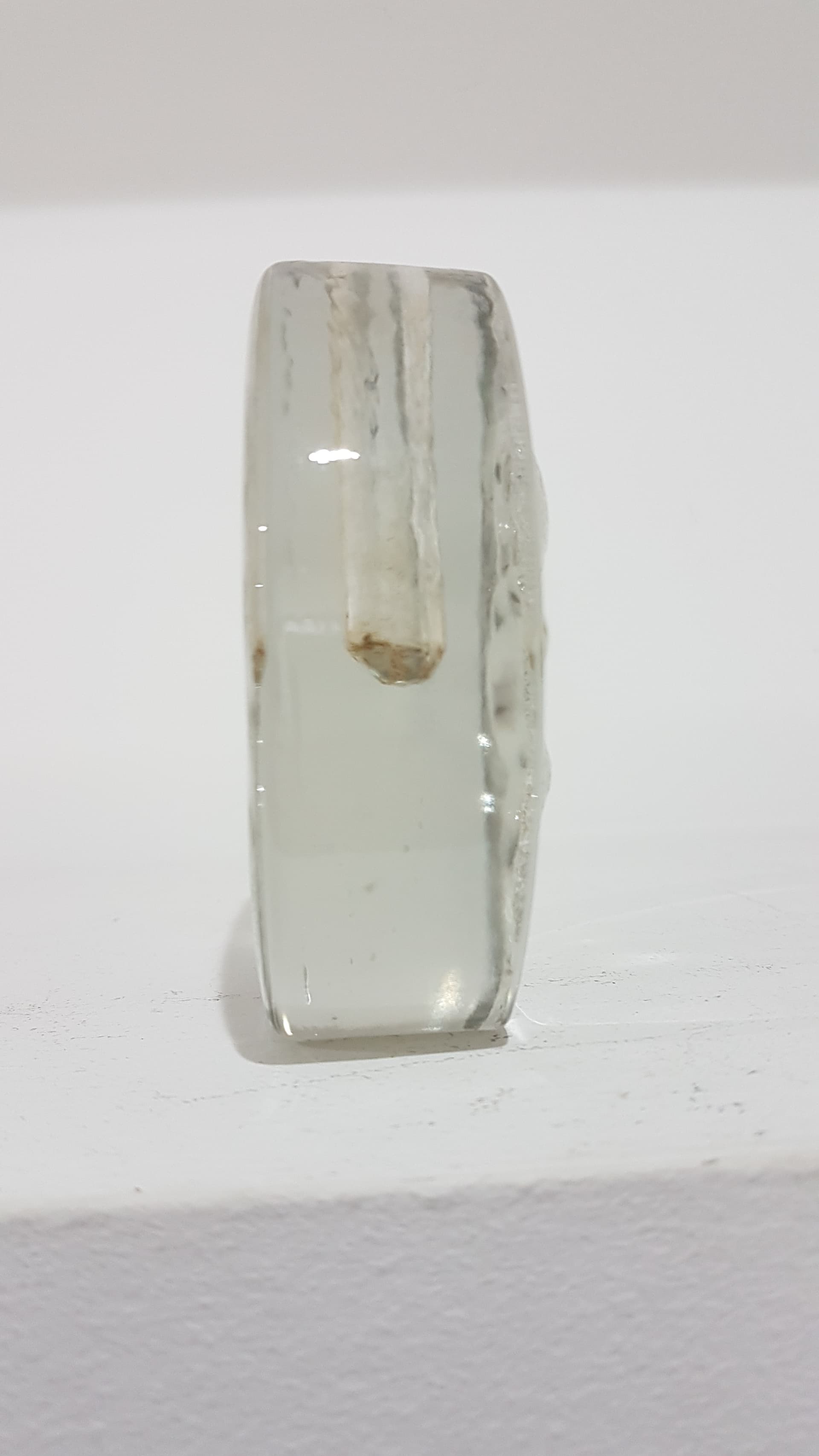 Wazon soliter, szkło transparentne, proj. H. Düsterhaus, Walther Glas, Niemcy, lata 70. - 359353