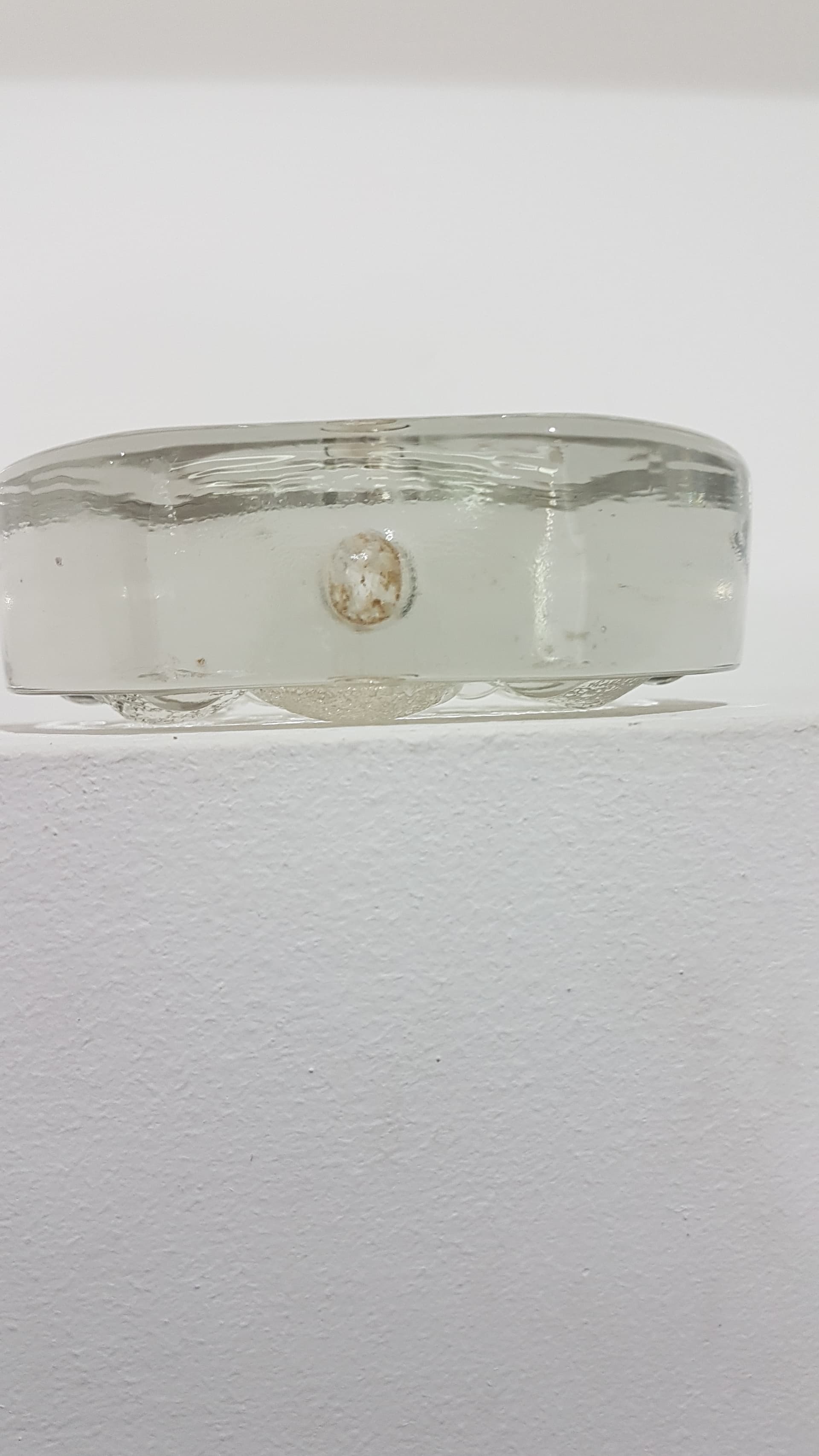 Wazon soliter, szkło transparentne, proj. H. Düsterhaus, Walther Glas, Niemcy, lata 70. - 359355