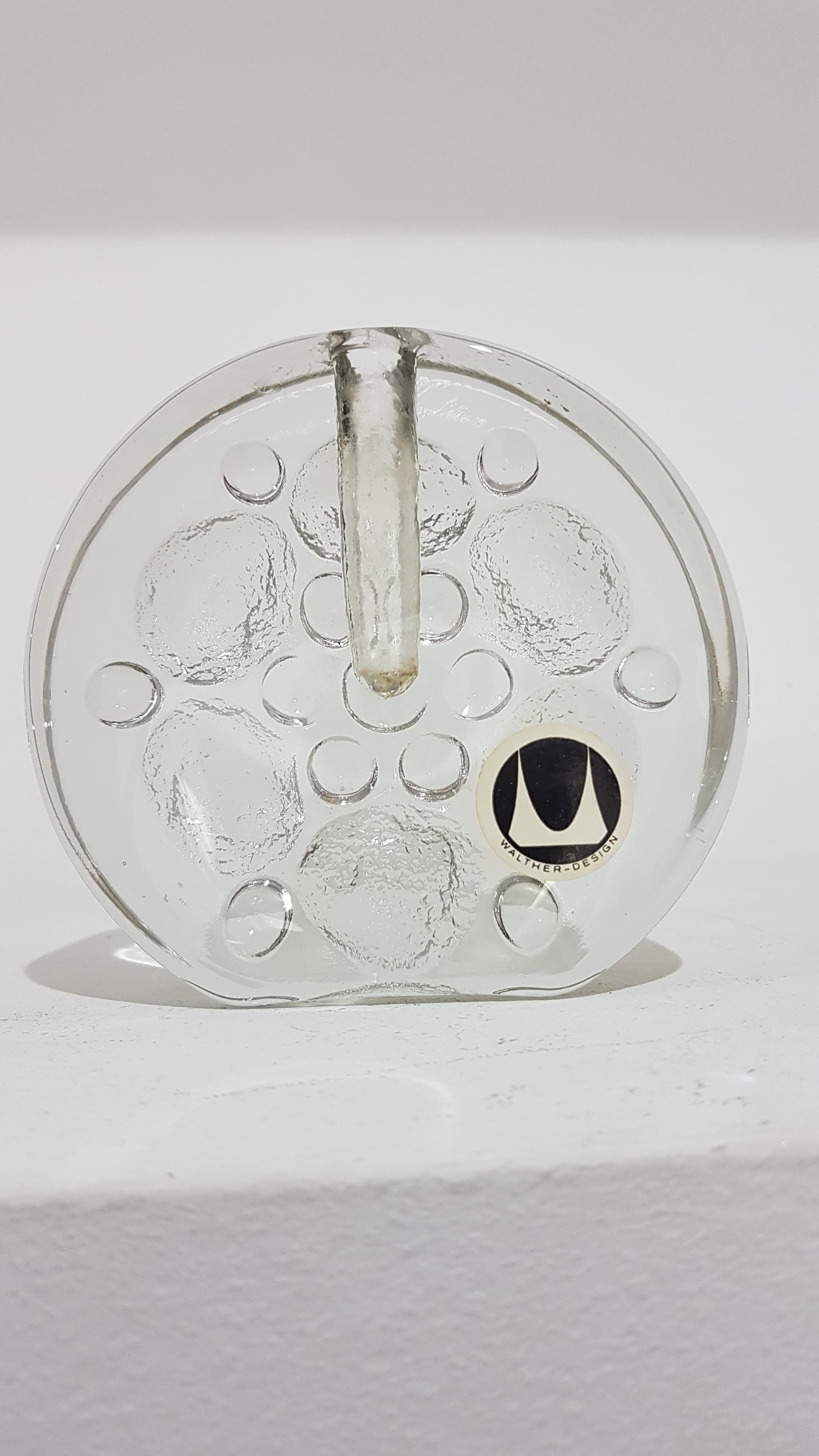 Wazon soliter, szkło transparentne, proj. H. Düsterhaus, Walther Glas, Niemcy, lata 70. - 359351